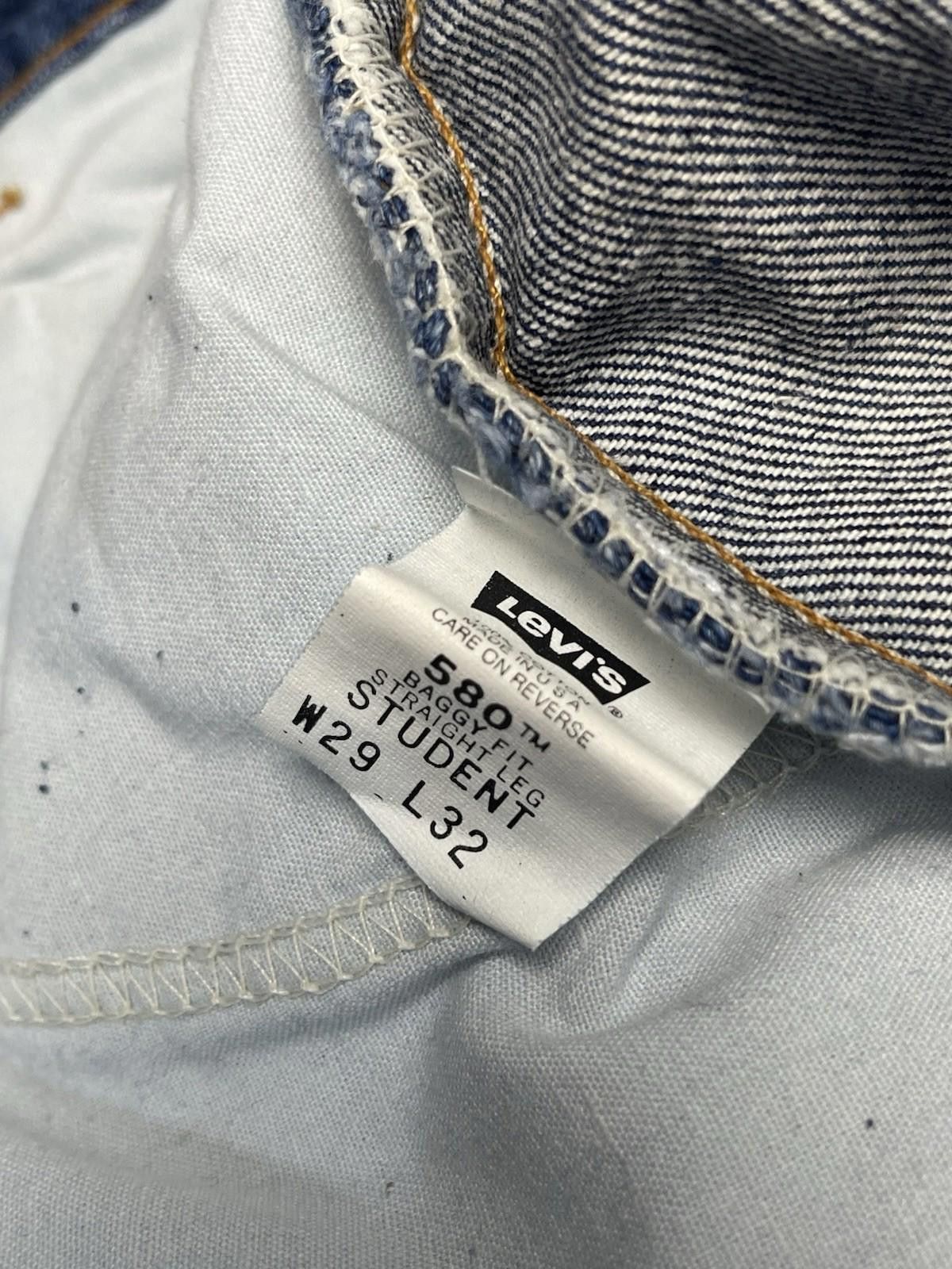 Levi's Vintage 90s Levi’s 580 Orange Tab USA Made Jeans 29x32 NWT Size US 29 - 7 Thumbnail