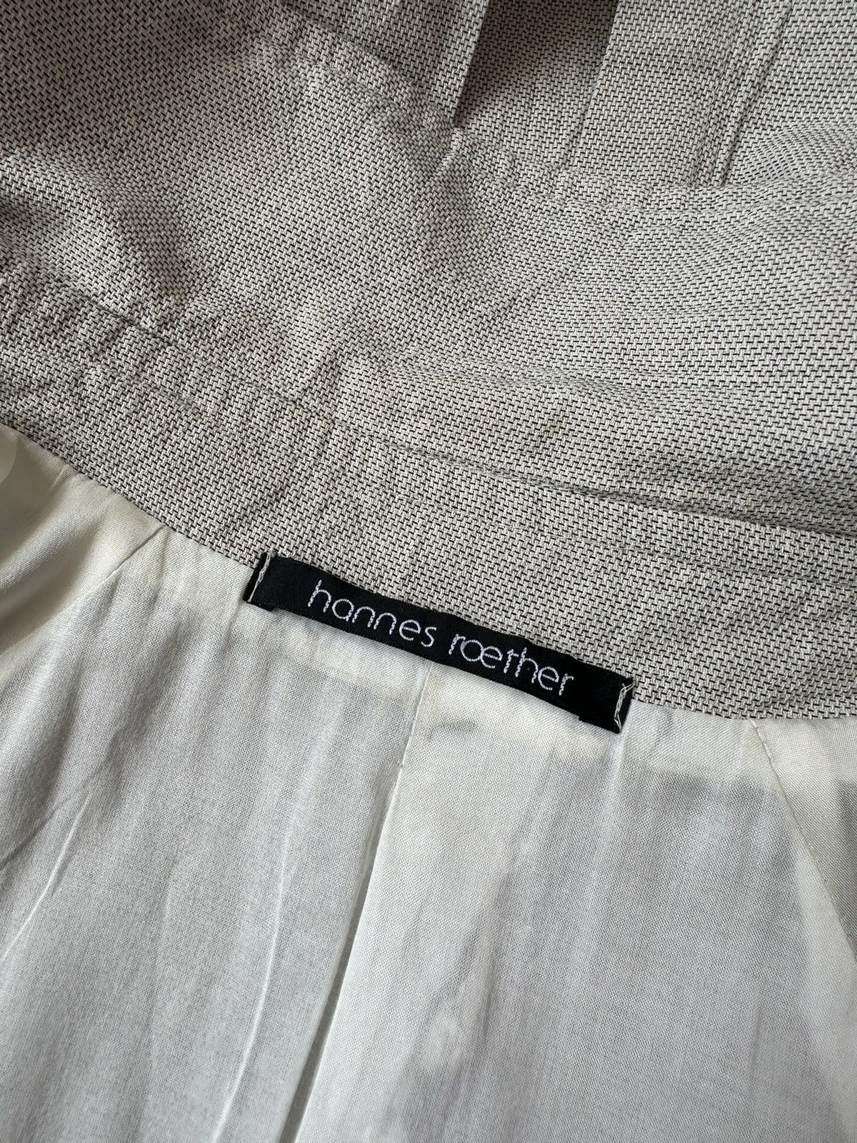hannes roether HANNES ROETHER Linen Double-Breasted Trench Coat Avant Garde Size M / US 6-8 / IT 42-44 - 10 Thumbnail