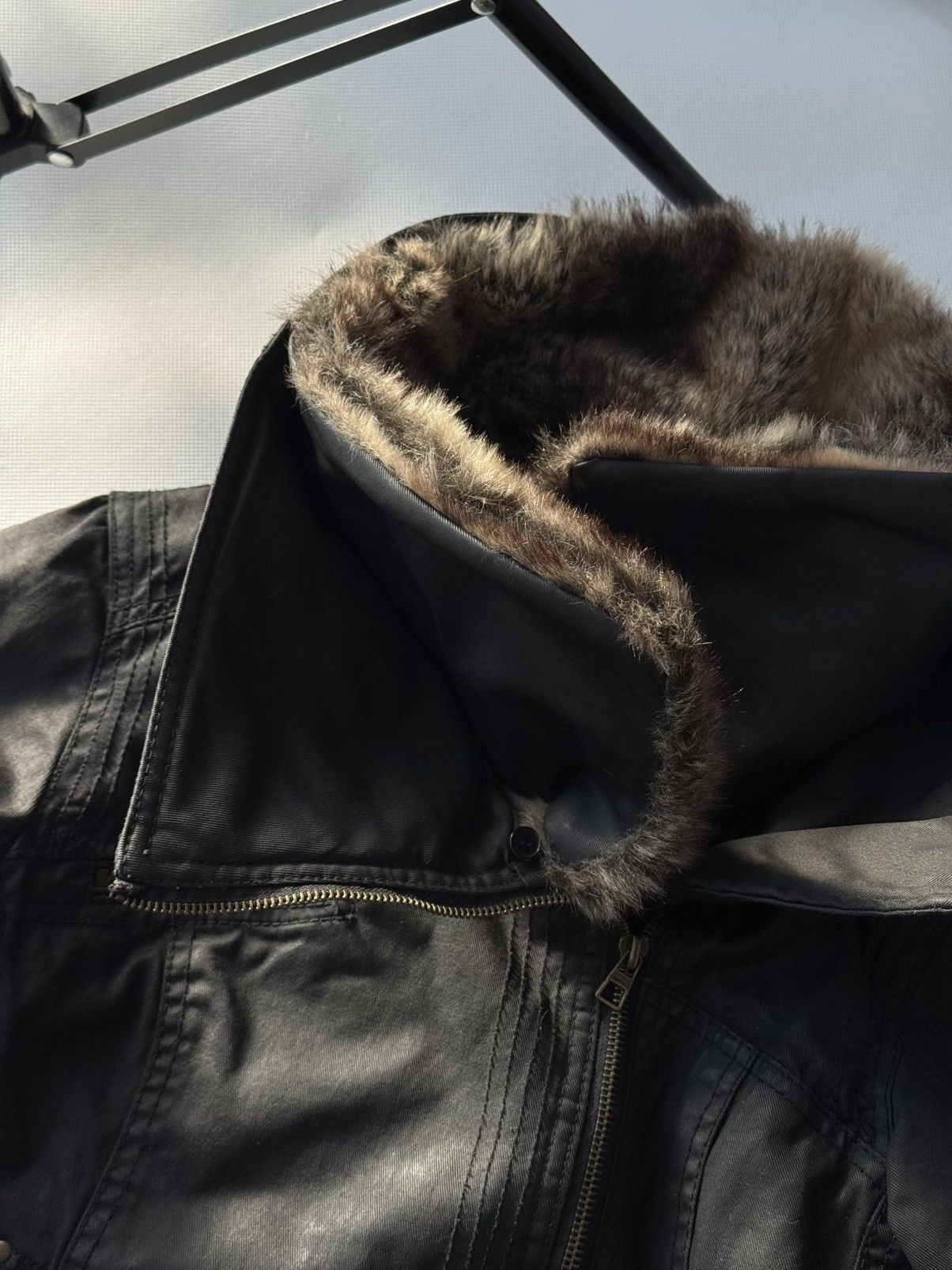 Japanese Brand Vintage Y2K Motorcycle Fur Collar Avantgarde Jacket Size US M / EU 48-50 / 2 - 10 Thumbnail