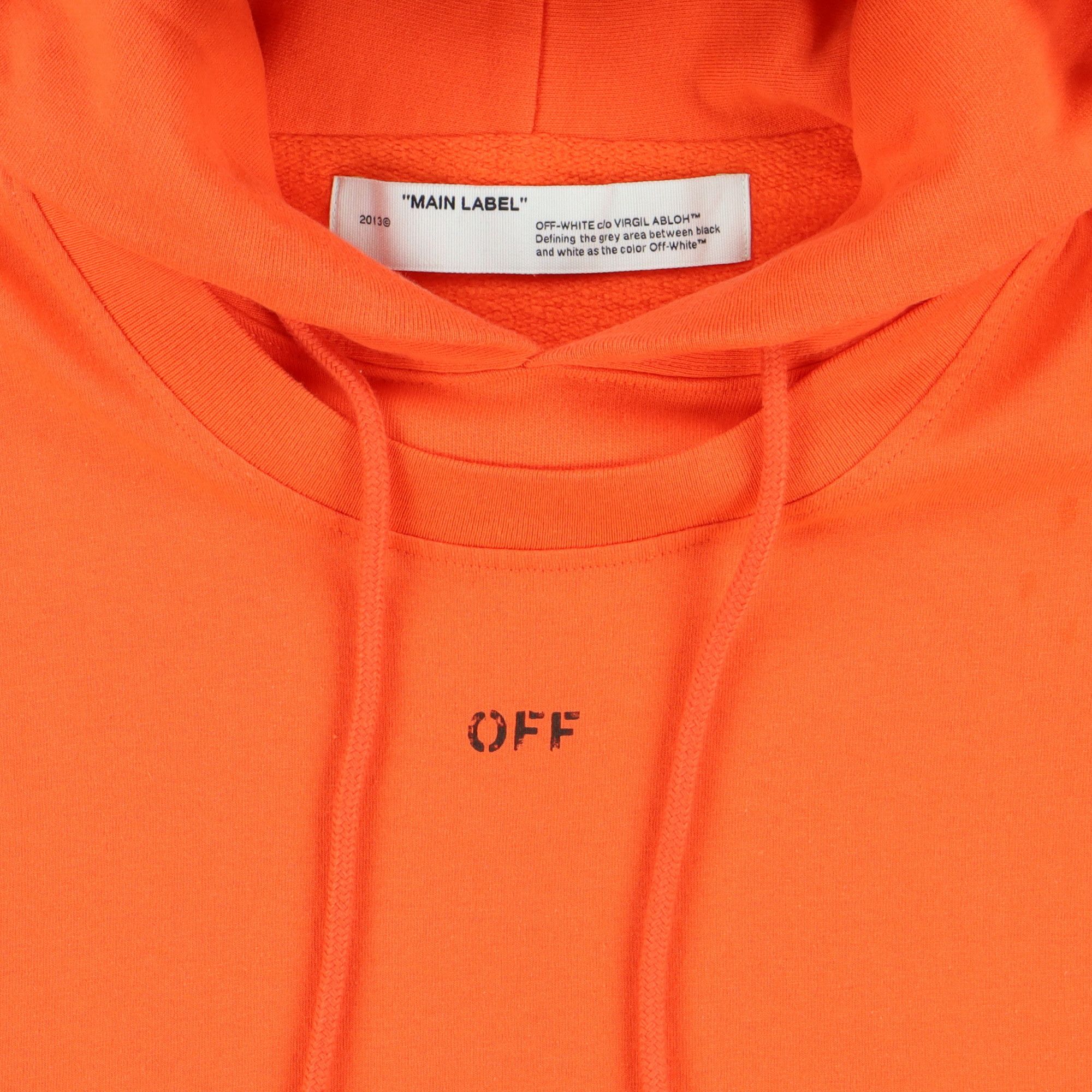Off-White Orange Stencil Arrows Double Layered Hoodie Size US M / EU 48-50 / 2 - 6 Thumbnail