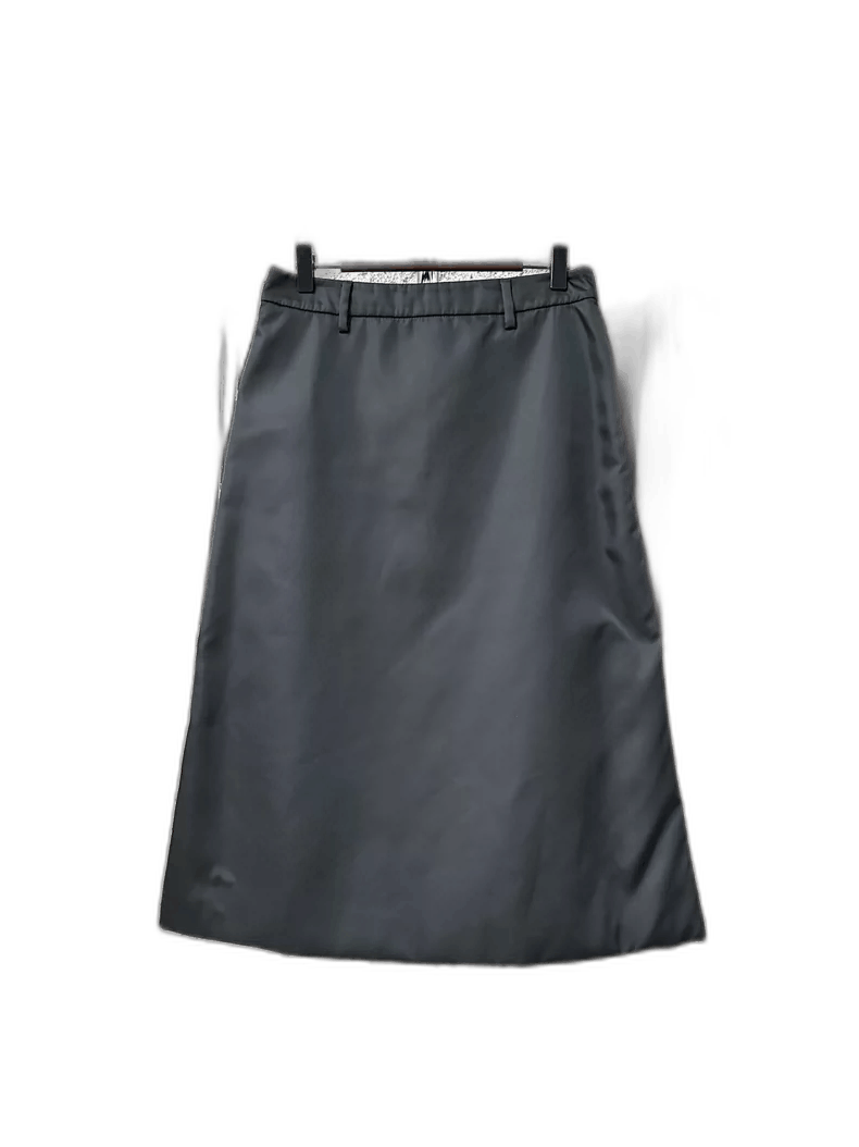 Prada Prada Nylon Triangle Logo Skirt-2506 Size 39" - 1 Thumbnail