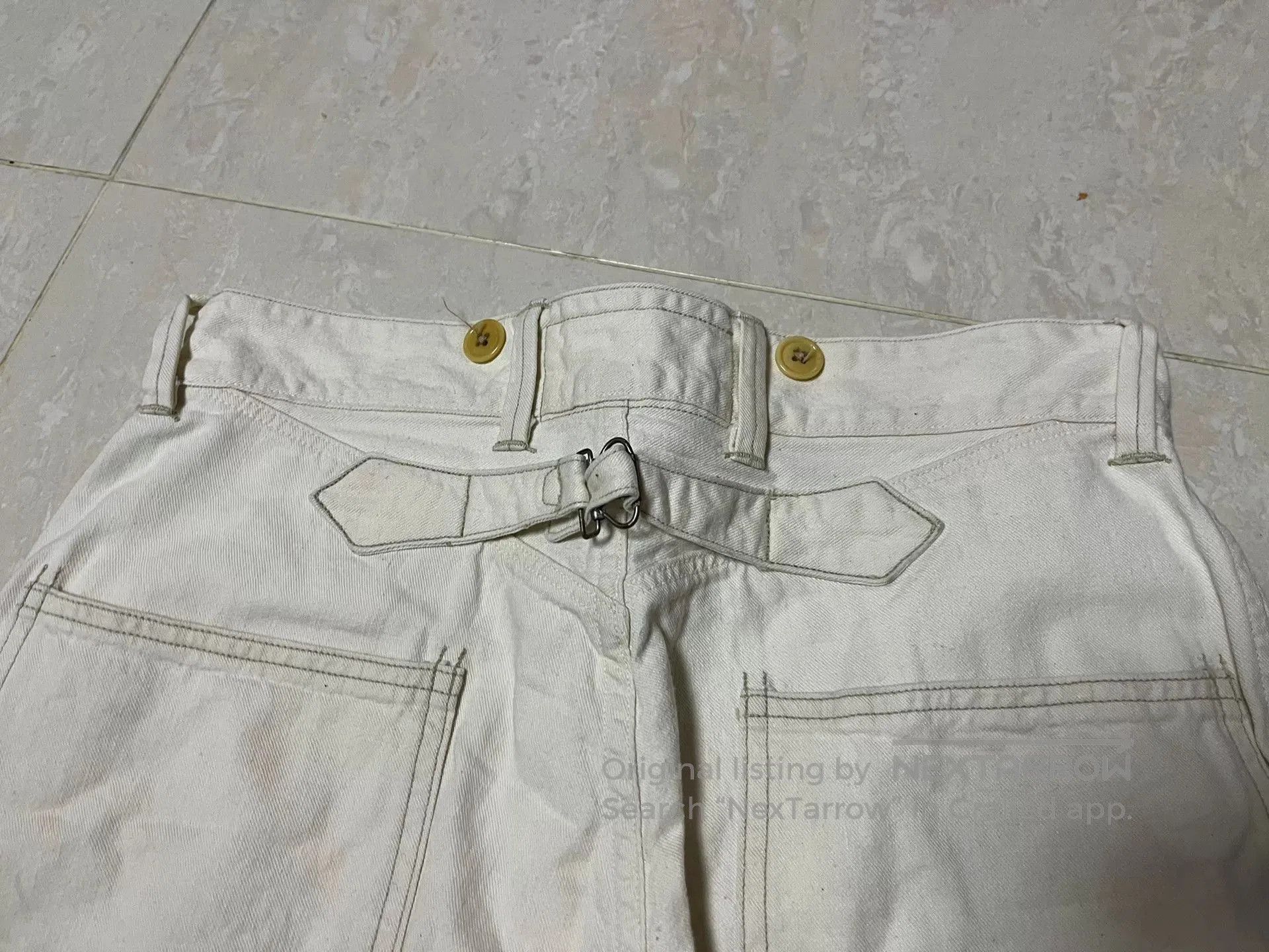 Freewheelers Freewheelers White Mid-rise Straight Leg Pants. Size US 30 / EU 46 - 5 Thumbnail