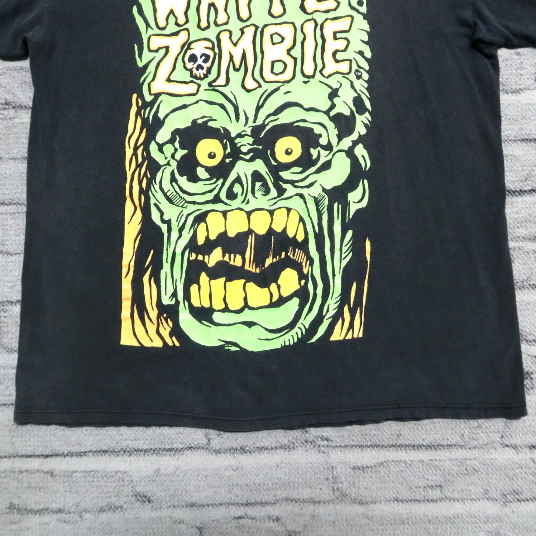 Vintage Vintage White Zombie Shirt XL Black La Sexorcisto Big Face Band Tour Stitch Mens Size US XL / EU 56 / 4 - 4 Thumbnail