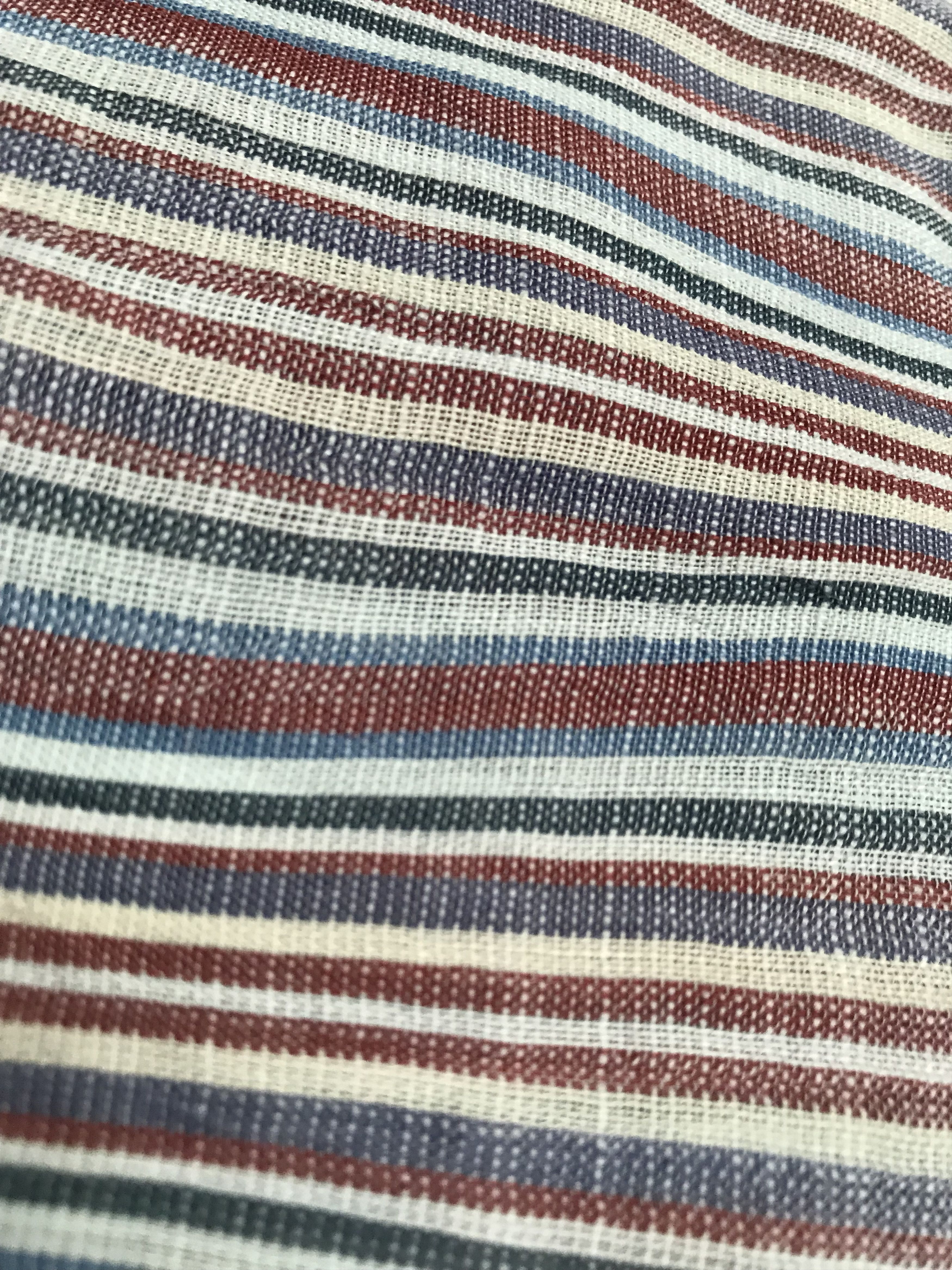 Issey Miyake ISSEY MIYAKE, LINEN BUTTON UP, wavy stripes pattern Size US XL / EU 56 / 4 - 7 Thumbnail