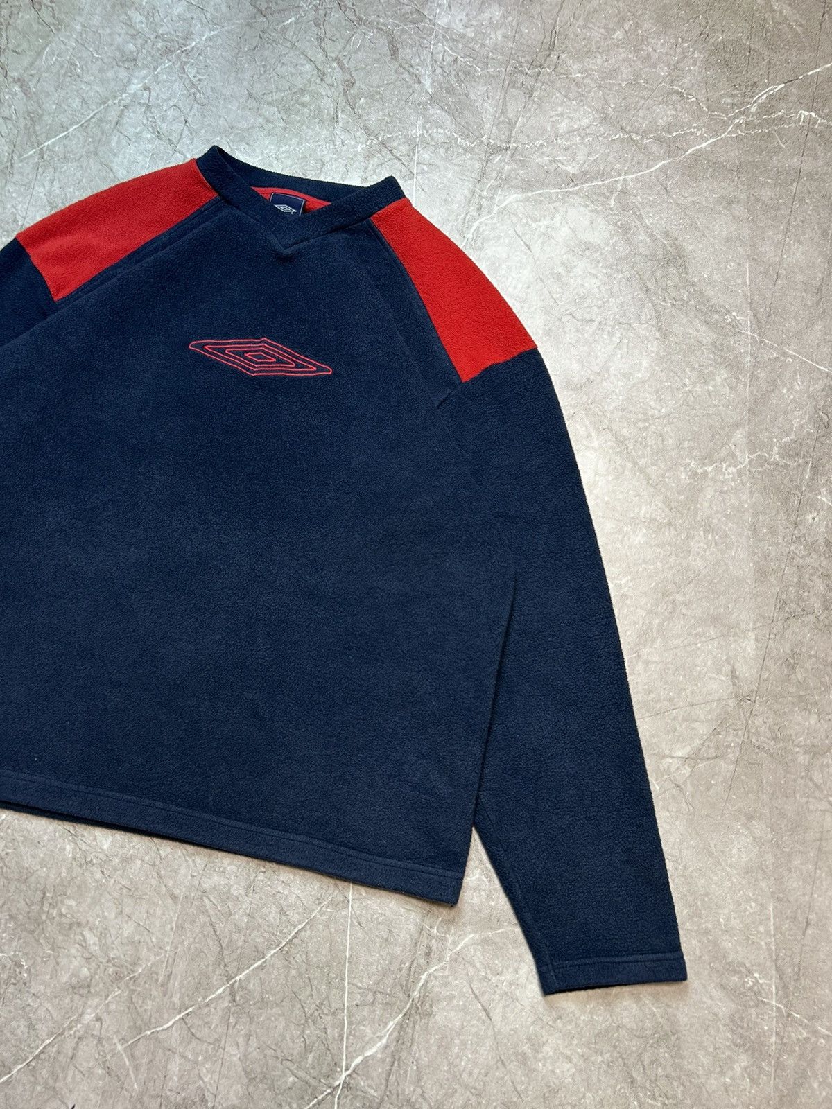 Umbro × Vintage Vintage Umbro Fleece sweatshirt Size US XL / EU 56 / 4 - 4 Thumbnail