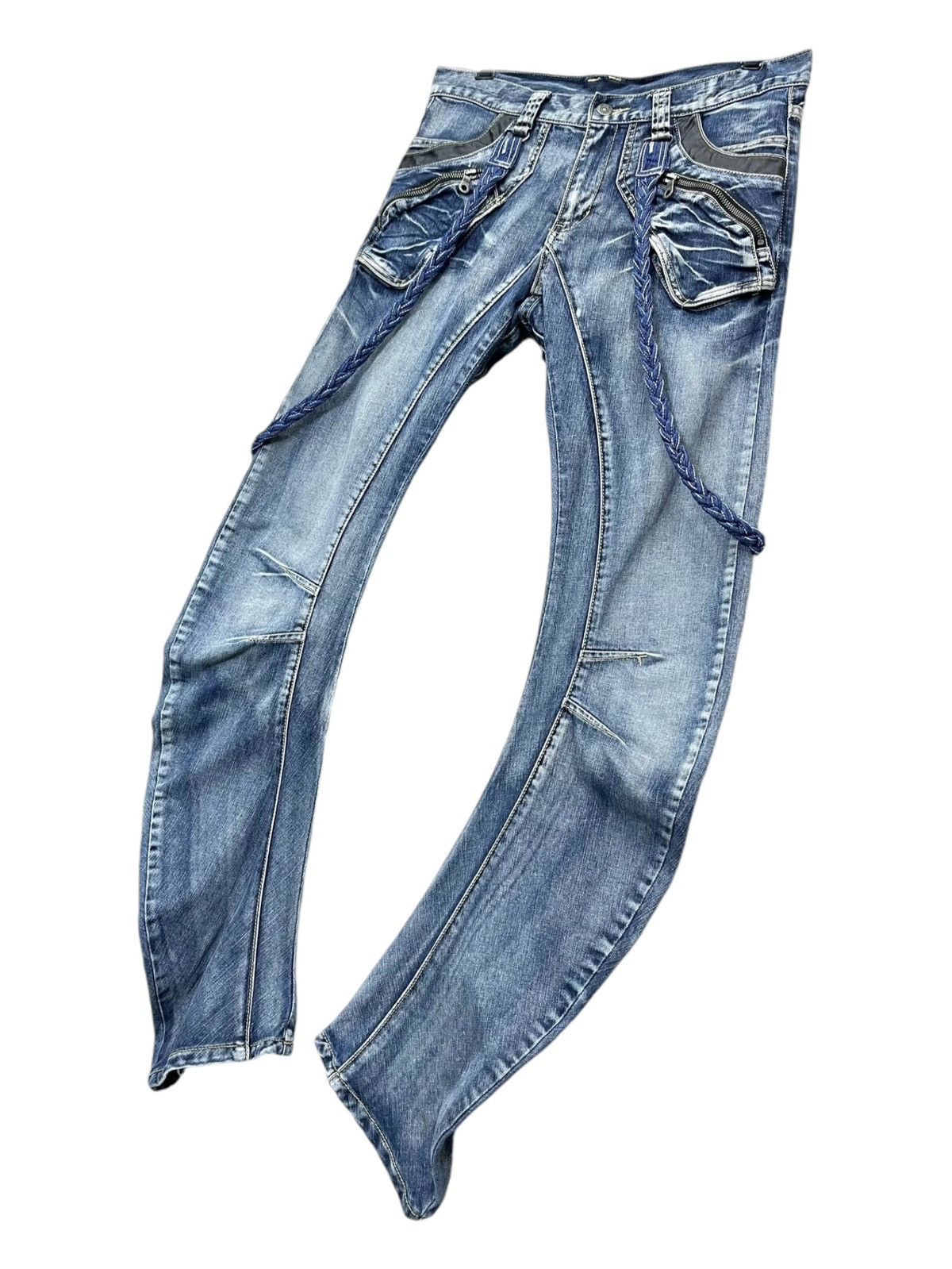 PPFM 🔥FYE🔥90’s PPFM Punk Curve Leg Custom Performance Jeans Size US 31 - 5 Thumbnail