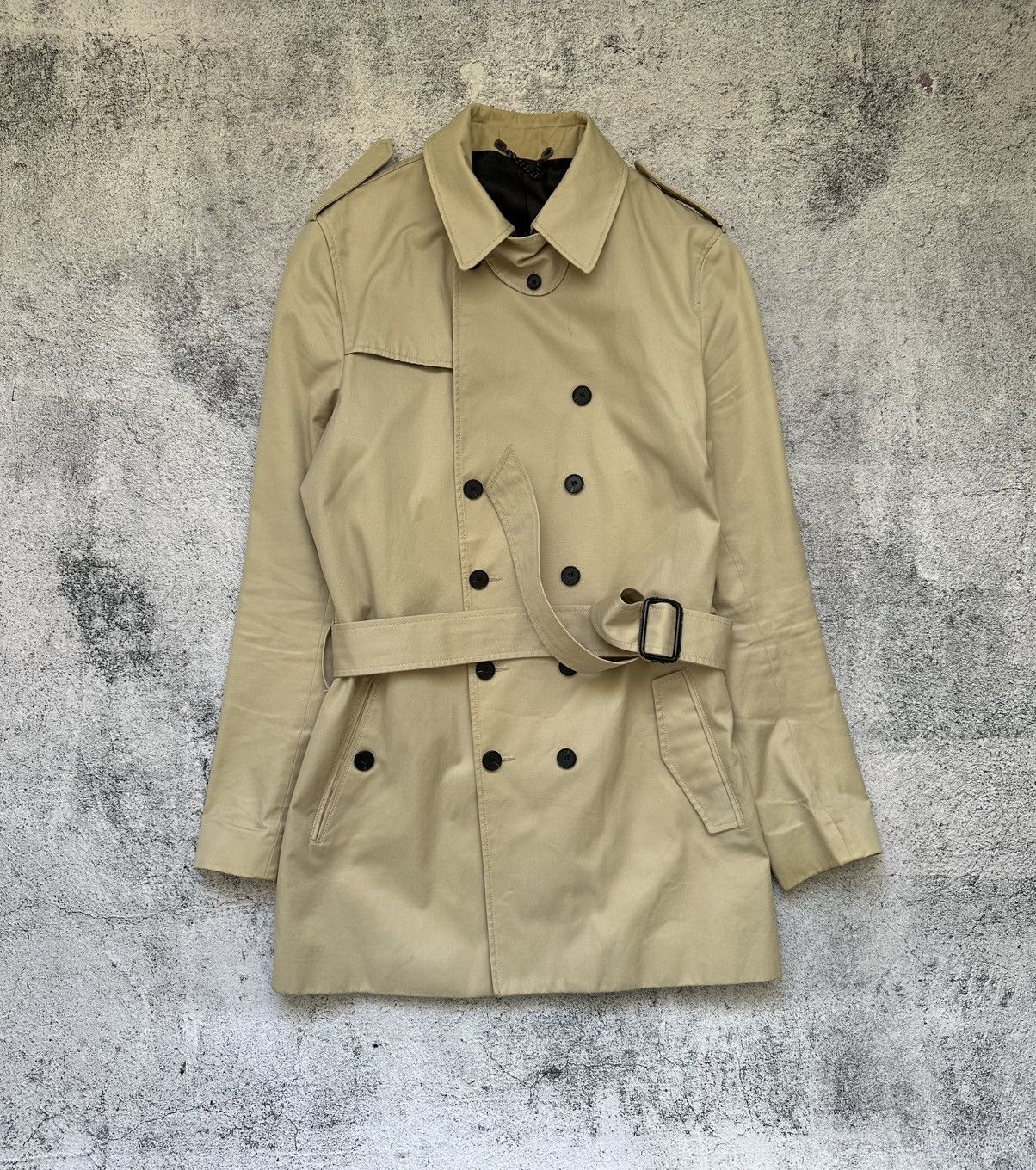 Sandro Mens Sandro Trench Coat M Size Size US M / EU 48-50 / 2 - 1 Thumbnail