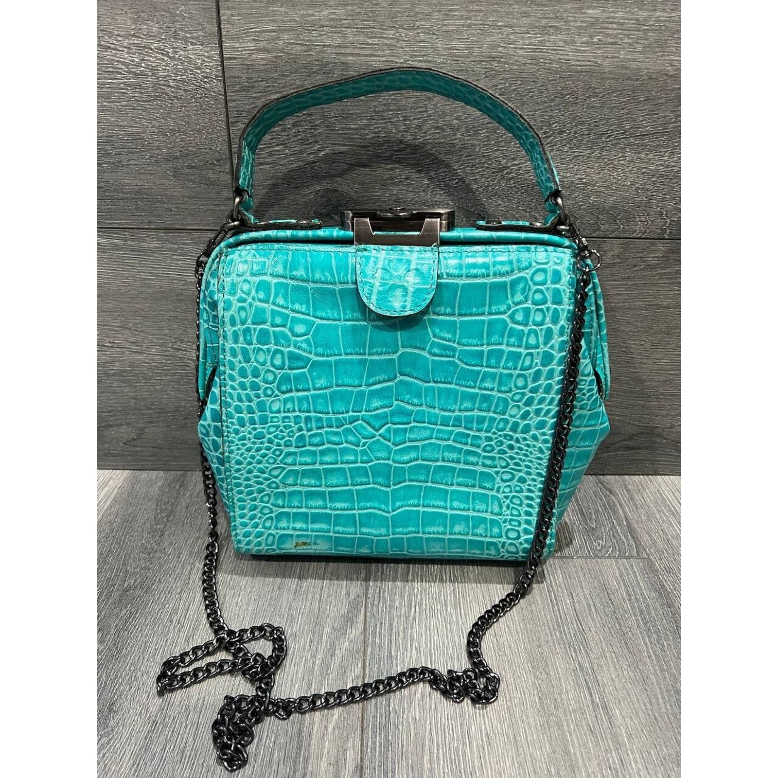 Patricia Nash Patricia Nash Nela NorthSouth Frame Tote green bag A386257 Size ONE SIZE - 1 Thumbnail
