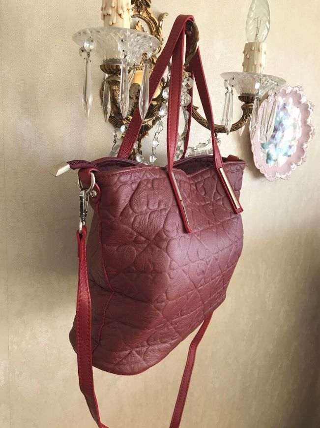Other Italian Burgundy Leather Bag by Superbia Size ONE SIZE - 5 Thumbnail