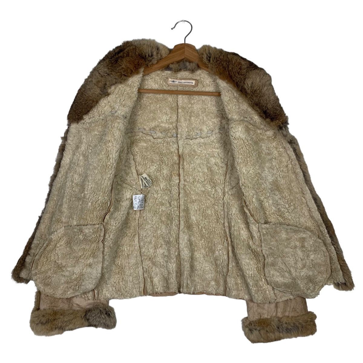 Vintage GRACE CONTINENTAL Rabbit Fur Sherpa Jacket #0218-C10 Size XS / US 0-2 / IT 36-38 - 11 Thumbnail