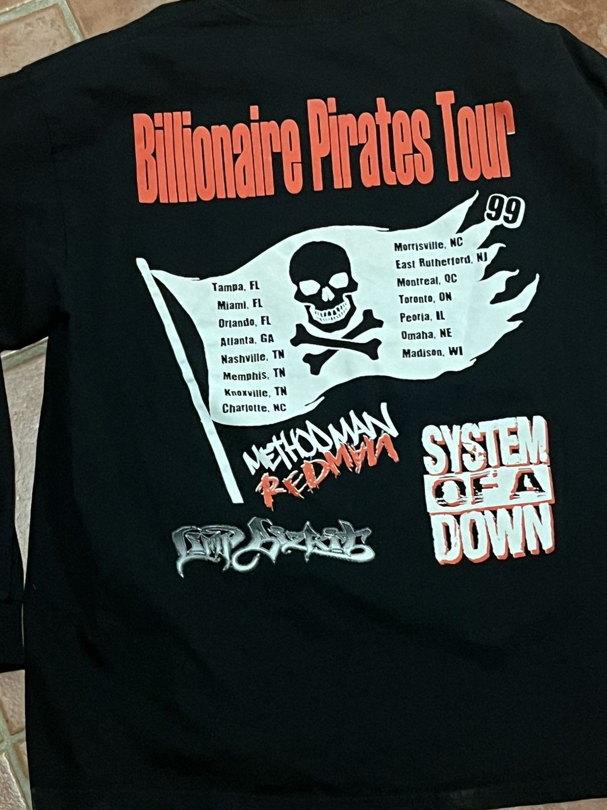 Vintage Vintage 1999 Limp Bizkit System Of A Down Billionaire Pirate Size US XL / EU 56 / 4 - 4 Thumbnail