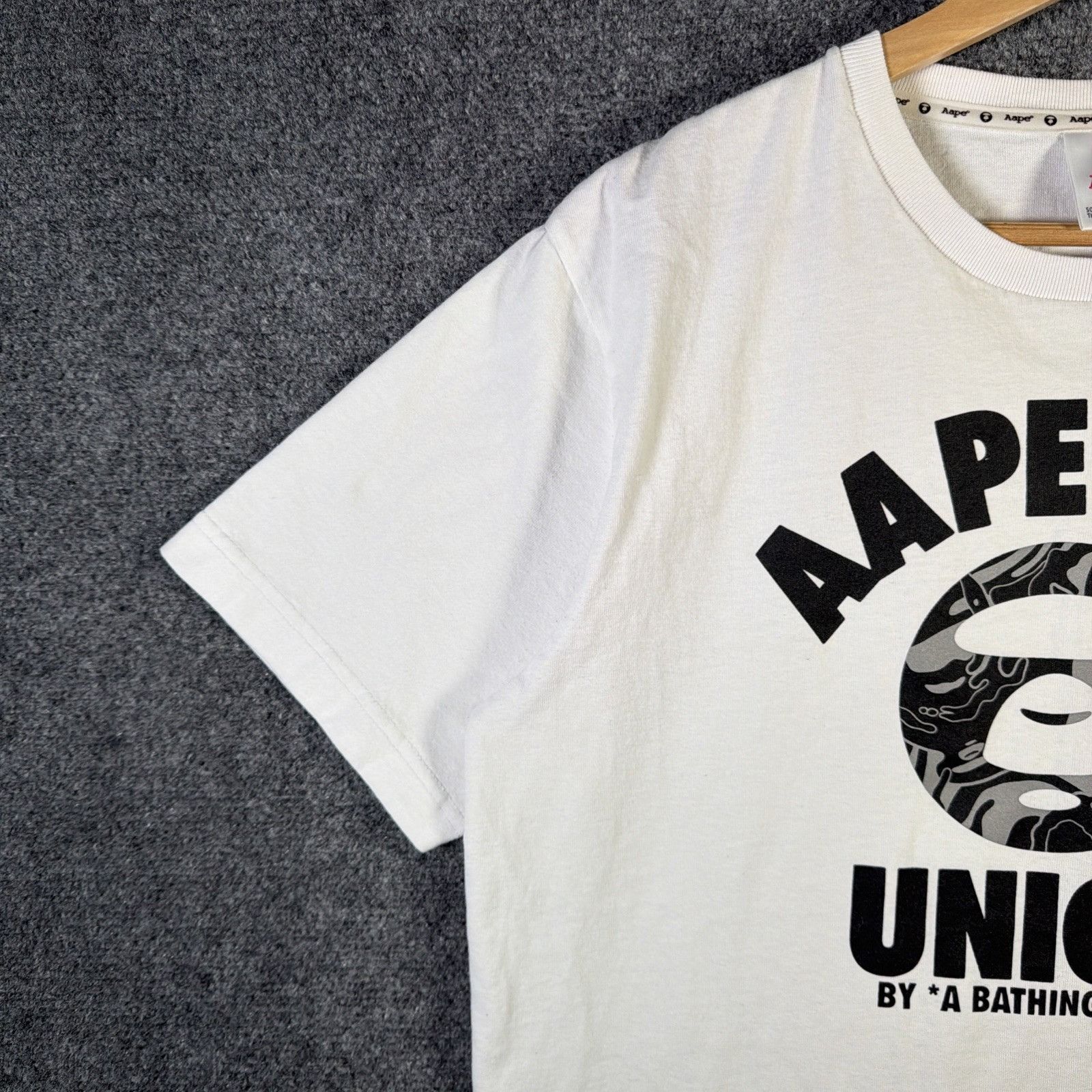 Aape Vintage BAPE Shirt Medium White 90s A Bathing Ape Union Size US M / EU 48-50 / 2 - 5 Thumbnail