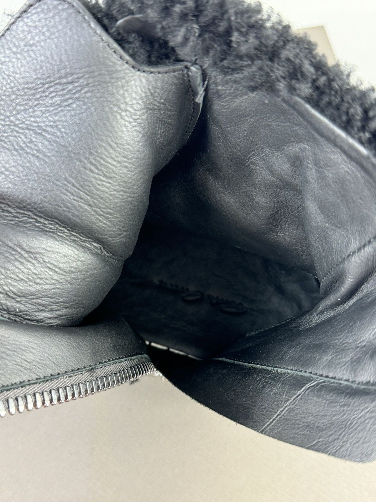 Rick Owens SHEARLING HIGH TOP SNEAKERS Size US 9 / EU 42 - 9 Thumbnail
