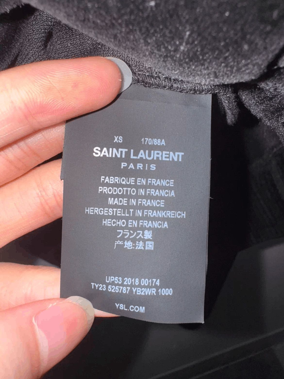 Saint Laurent Paris Saint Laurent Paris 18Aw Velvet Hoodie-2508 Size US XS / EU 42 / 0 - 8 Thumbnail