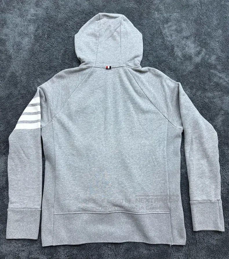 Thom Browne Thom Browne Classic four-striped zipper hooded sweatshirt Size US XXL / EU 58 / 5 - 2 Thumbnail