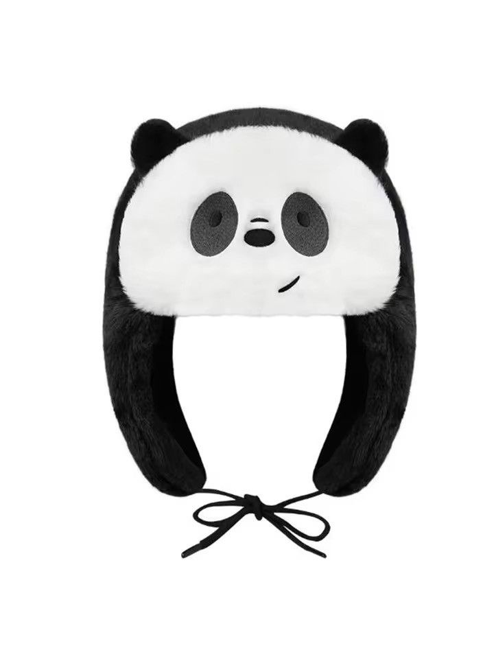 Other Ushanka Hat Black White Panda Size ONE SIZE - 1 Thumbnail