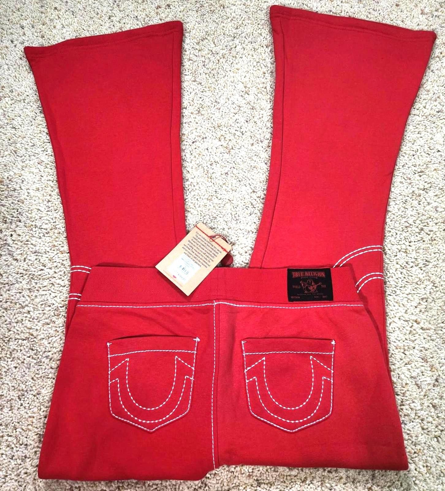 True Religion NEW True Religion Pull-On Flare Jeans Red Anniversary Large Size 36" / US 14 / IT 50 - 1 Thumbnail