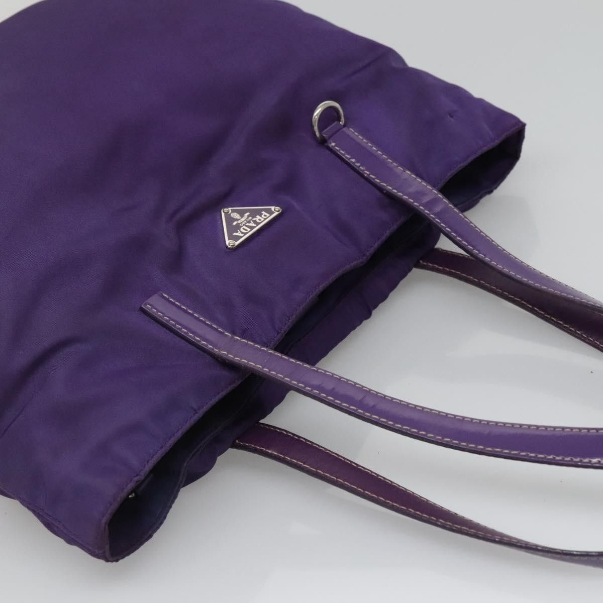 Prada PRADA Tote Bag Nylon Purple Silver Size ONE SIZE - 6 Thumbnail
