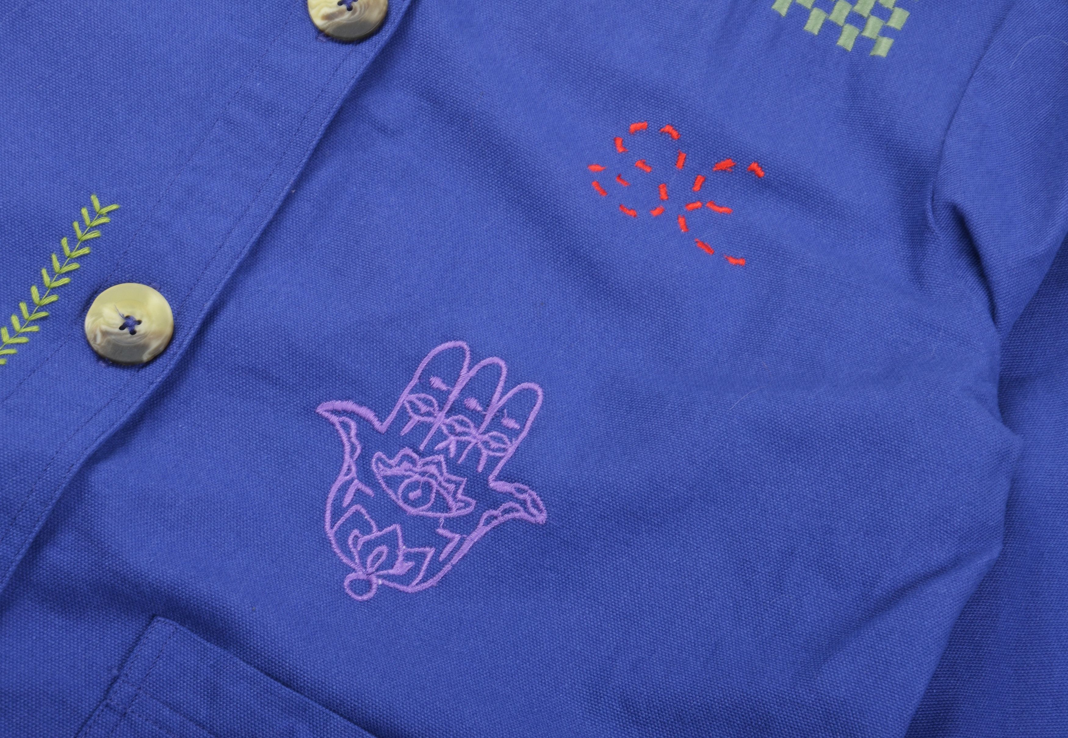 Other Sissel Edelbo Y2K Kidcore Oversized Embroidered Jacket Size M / US 6-8 / IT 42-44 - 7 Thumbnail