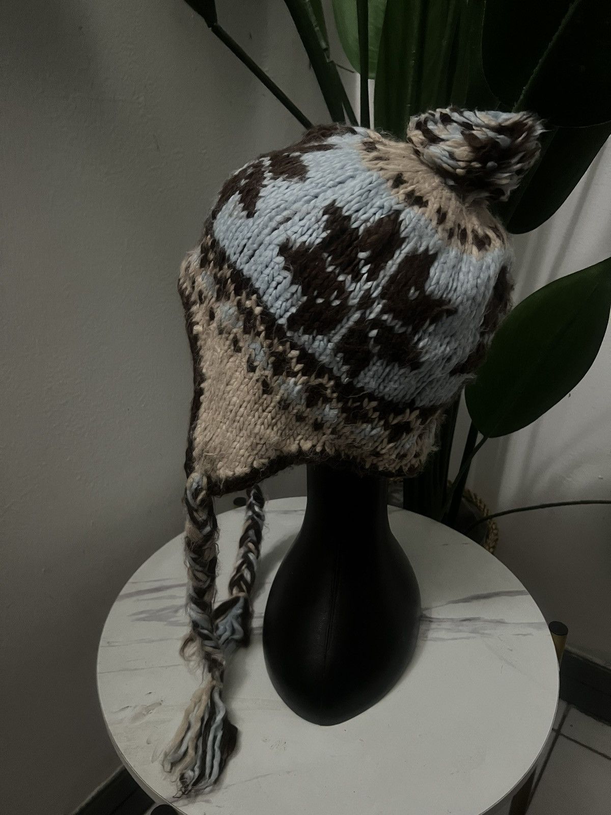 Japanese Brand × Vintage NAVAJO EAR FLAT BEANIE HAT Size ONE SIZE - 5 Thumbnail