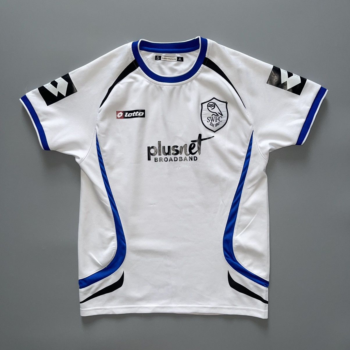 Lotto Sport × Vintage BOYS SIZE L SHEFFIELD WEDNESDAY LOTTO 2008/09 SOCCER JERSEY Size US XXS / EU 40 - 1 Thumbnail