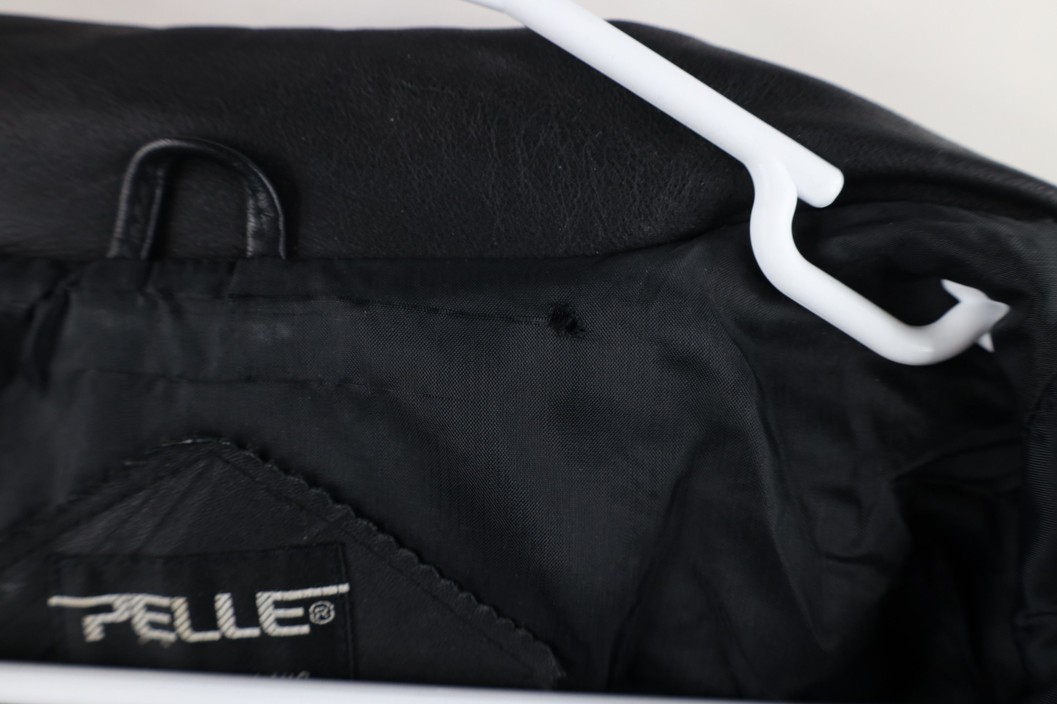 Vintage Vintage 90s Streetwear Pelle Leather Full Zip Jacket Size XXL / US 16-18 / IT 52-54 - 11 Thumbnail
