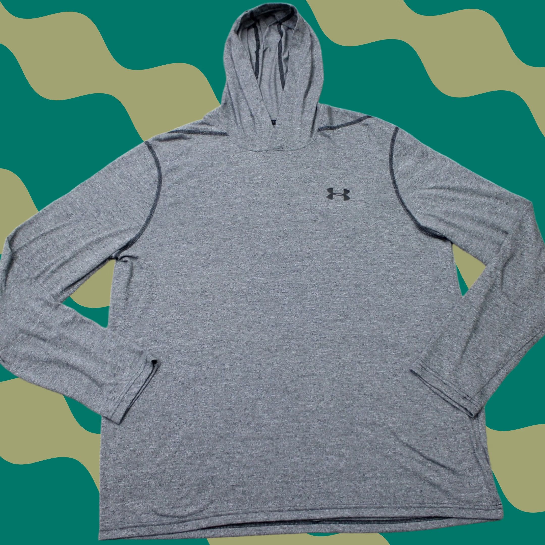 Under Armour Under Armour Hoodie Mens Large Gray UA Threadborne Siro Loose Fit Heatgear L/S Size US L / EU 52-54 / 3 - 1 Thumbnail