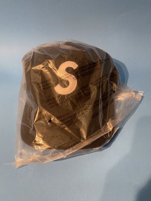 Supreme New SUPREME BOILED WOOL S Logo 6-Panel hat black FW22 2022