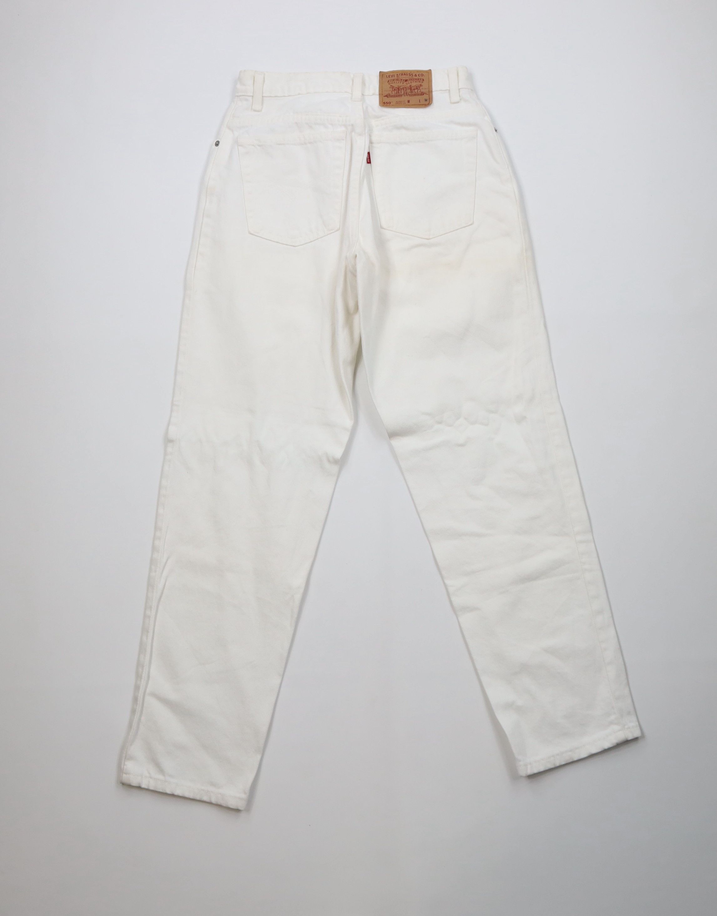 Levi's Vintage 90s Levis 550 Relaxed Tapered Leg Jeans White USA Size 32" / US 10 / IT 46 - 11 Thumbnail
