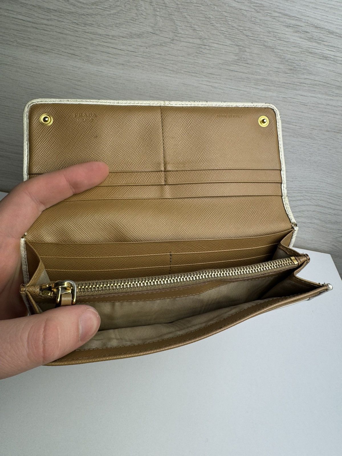 Prada Prada Milano Perforated Leather Continental Wallet Size ONE SIZE - 13 Thumbnail
