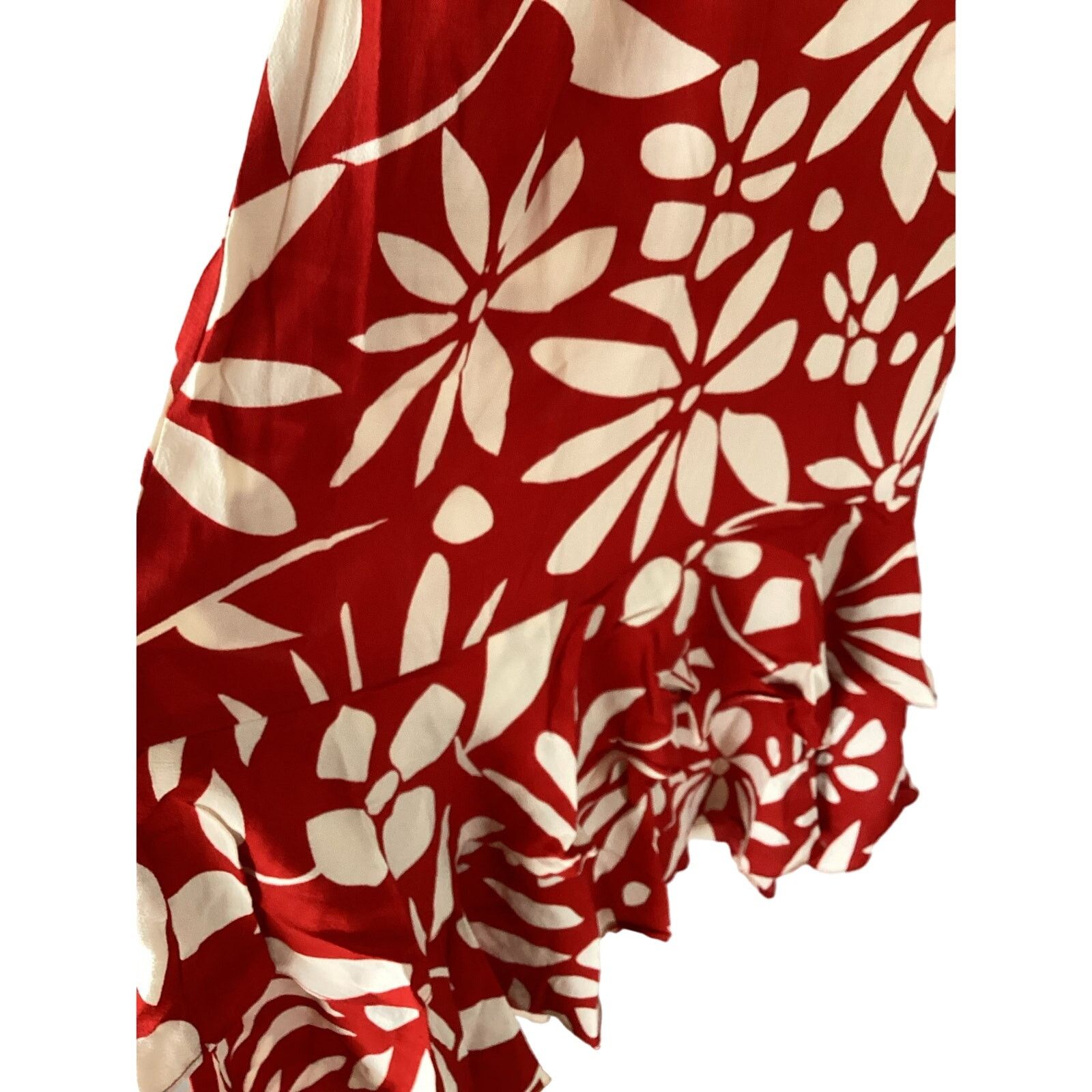 FAITHFULL NWT Faithfull The Brand San Isidro Mid Dress Floral Red Sz M Size M / US 6-8 / IT 42-44 - 6 Thumbnail