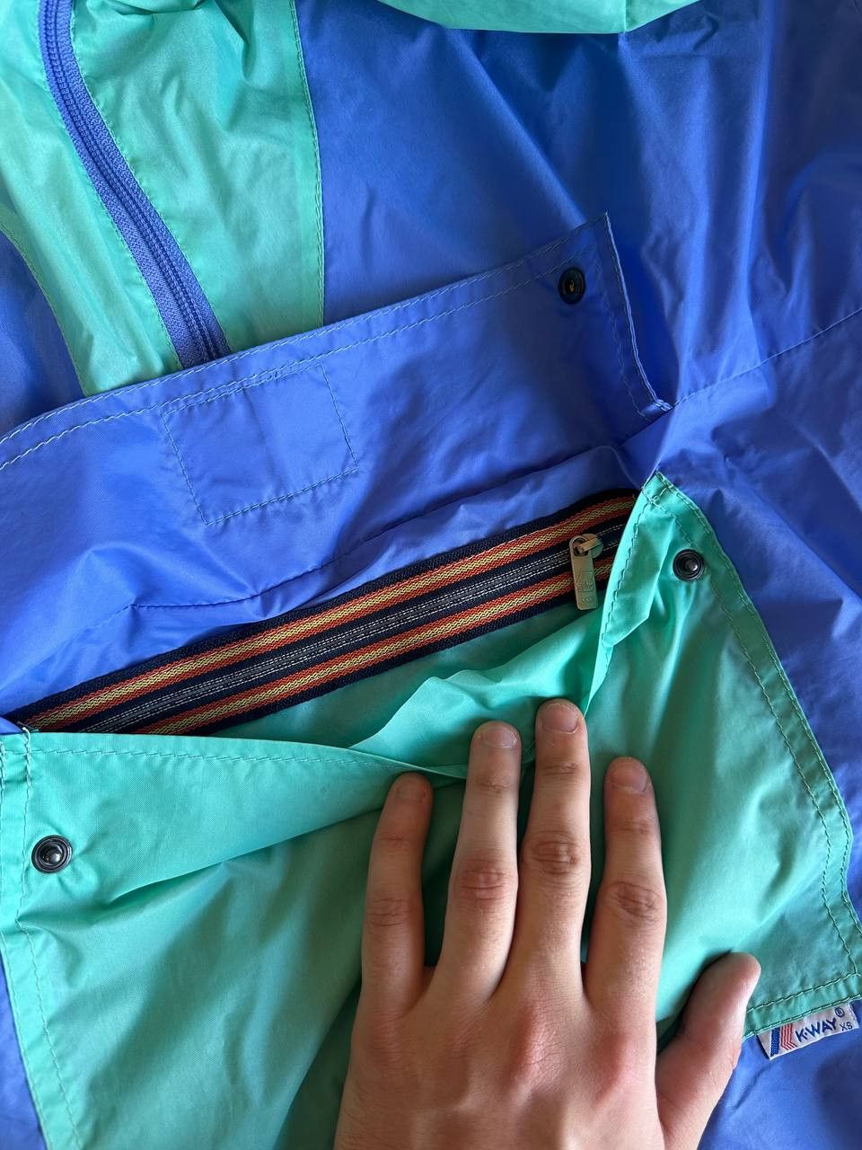 K-Way K-WAY Le Vrai 3.0 Vintage 80s Windbreaker Jacket Relaxed Fit Size US XS / EU 42 / 0 - 14 Thumbnail