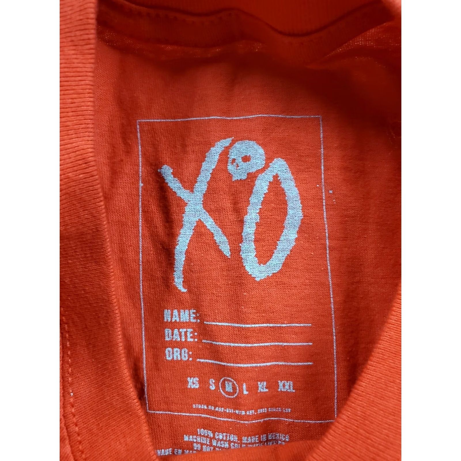 Vintage XO After Hours The Weeknd T Shirt Medium Adults Red Short Sleeve Crew Neck Logo Size US M / EU 48-50 / 2 - 3 Thumbnail