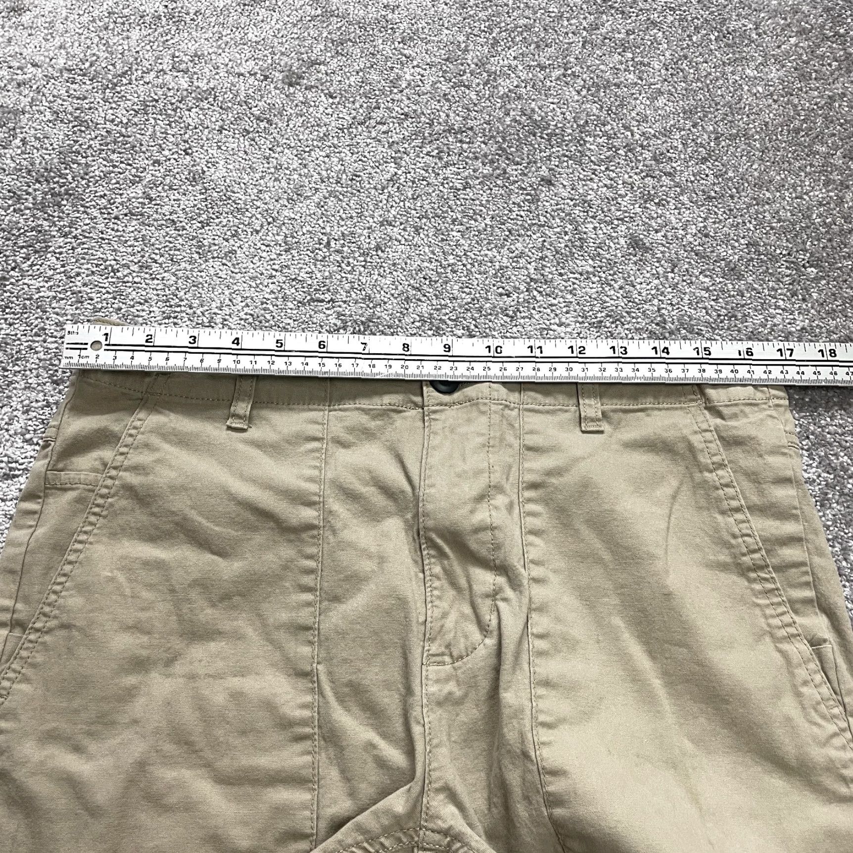 Vintage No Boundaries Bermuda Shorts Mens 34 Brown Cotton Chino Bermuda 8in Inseam Pockets Size US 34 / EU 50 - 5 Thumbnail