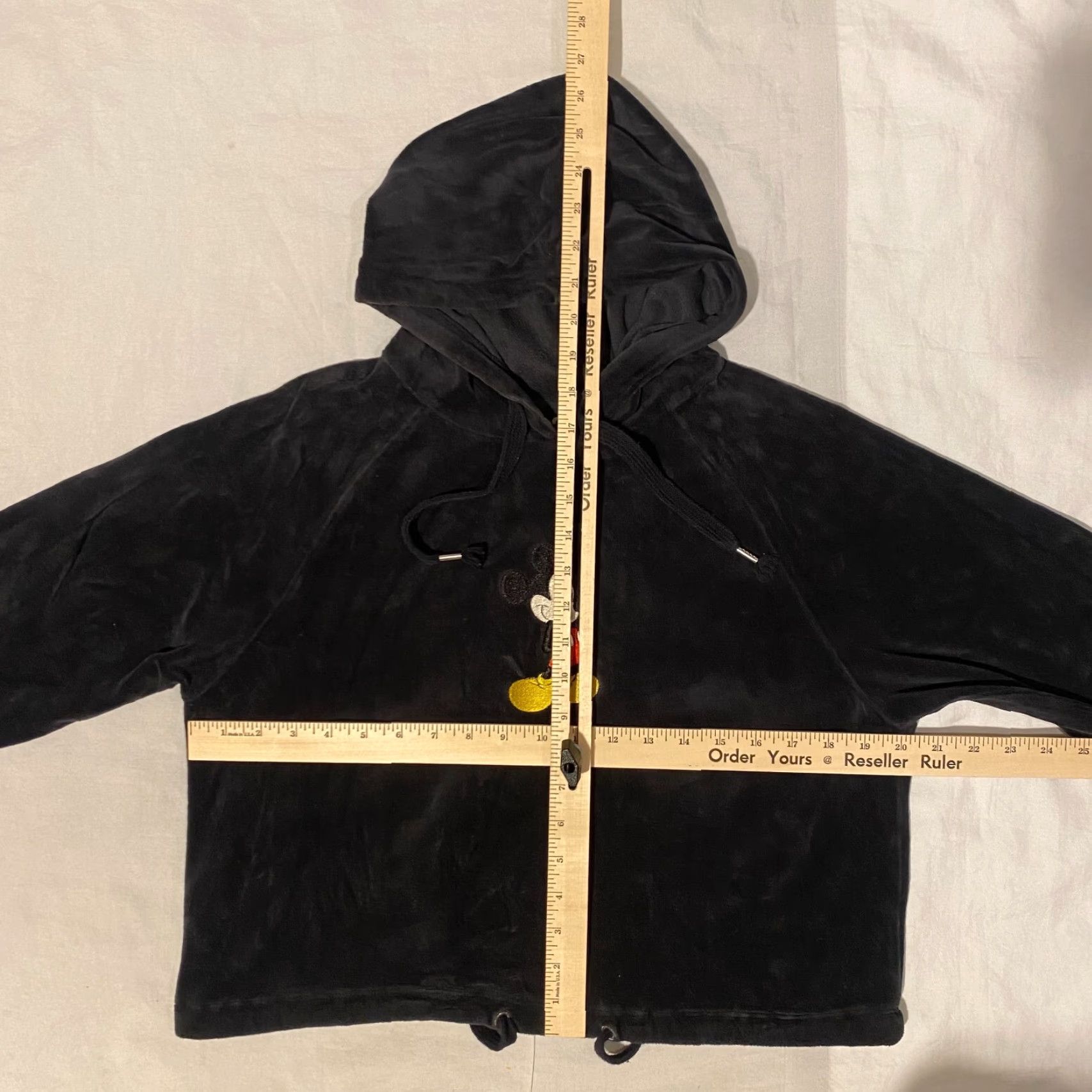 Disney Disney Mickey Mouse Black Crop Top Hooide Blanket Fleece - M Size M / US 6-8 / IT 42-44 - 4 Thumbnail