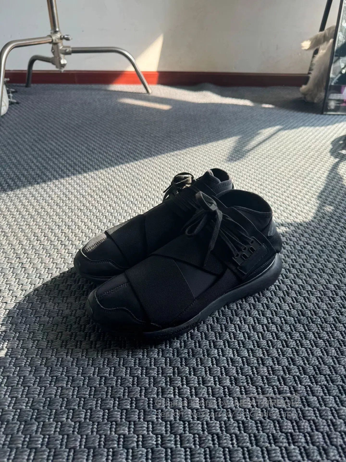 Y-3 Adidas Y-3 Qasa Hight Black Warrior Sneakers. Size US 9 / EU 42 - 1 Thumbnail