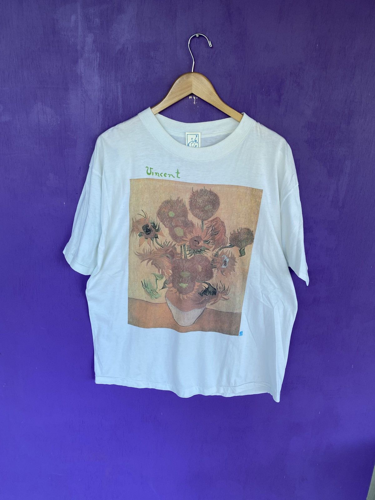 Other Vintage 90s Vincent Van Gogh sunflowers art tee Size US XL / EU 56 / 4 - 1 Thumbnail