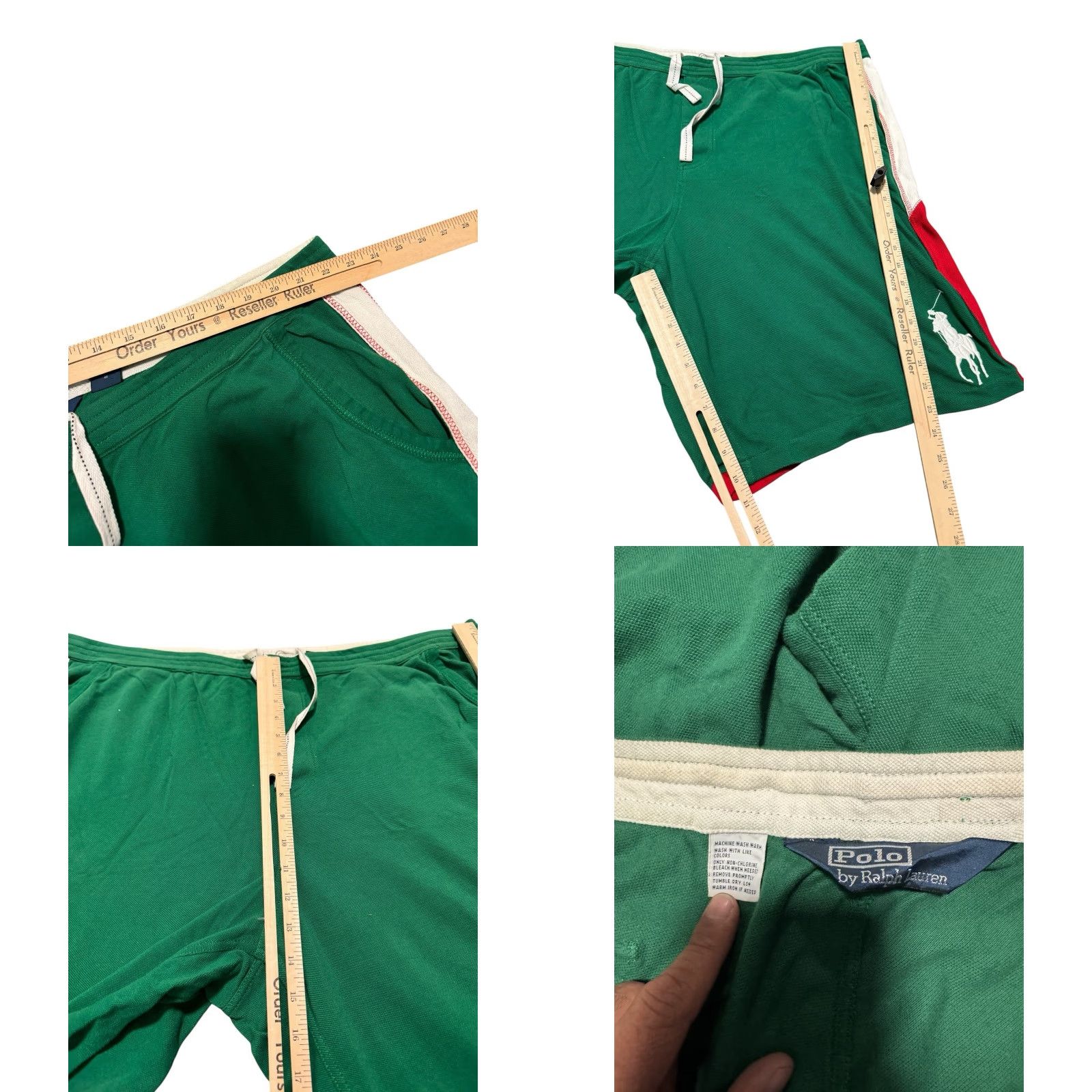 Polo Ralph Lauren VINTAGE Polo Ralph Lauren Big Pony Italia #2 PRL Cup Shorts 4XLT Tall Knit Cotton Polyester Green Mens Casual Polo Ralph Lauren shirt? Size US XXL / EU 58 / 5 - 10 Thumbnail