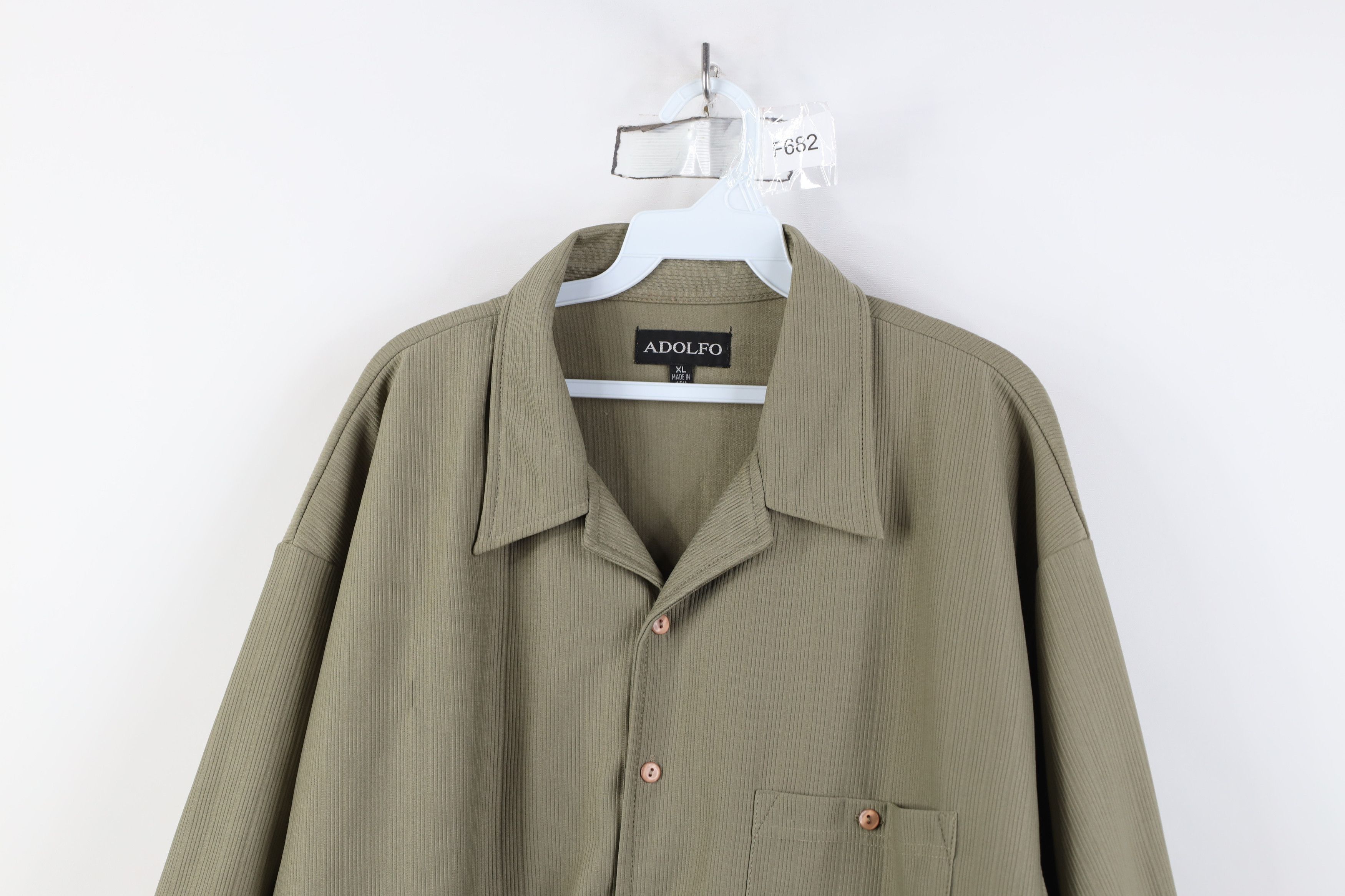 Vintage Vintage 90s Y2K Streetwear Knit Camp Collar Button Shirt Size US XL / EU 56 / 4 - 2 Thumbnail