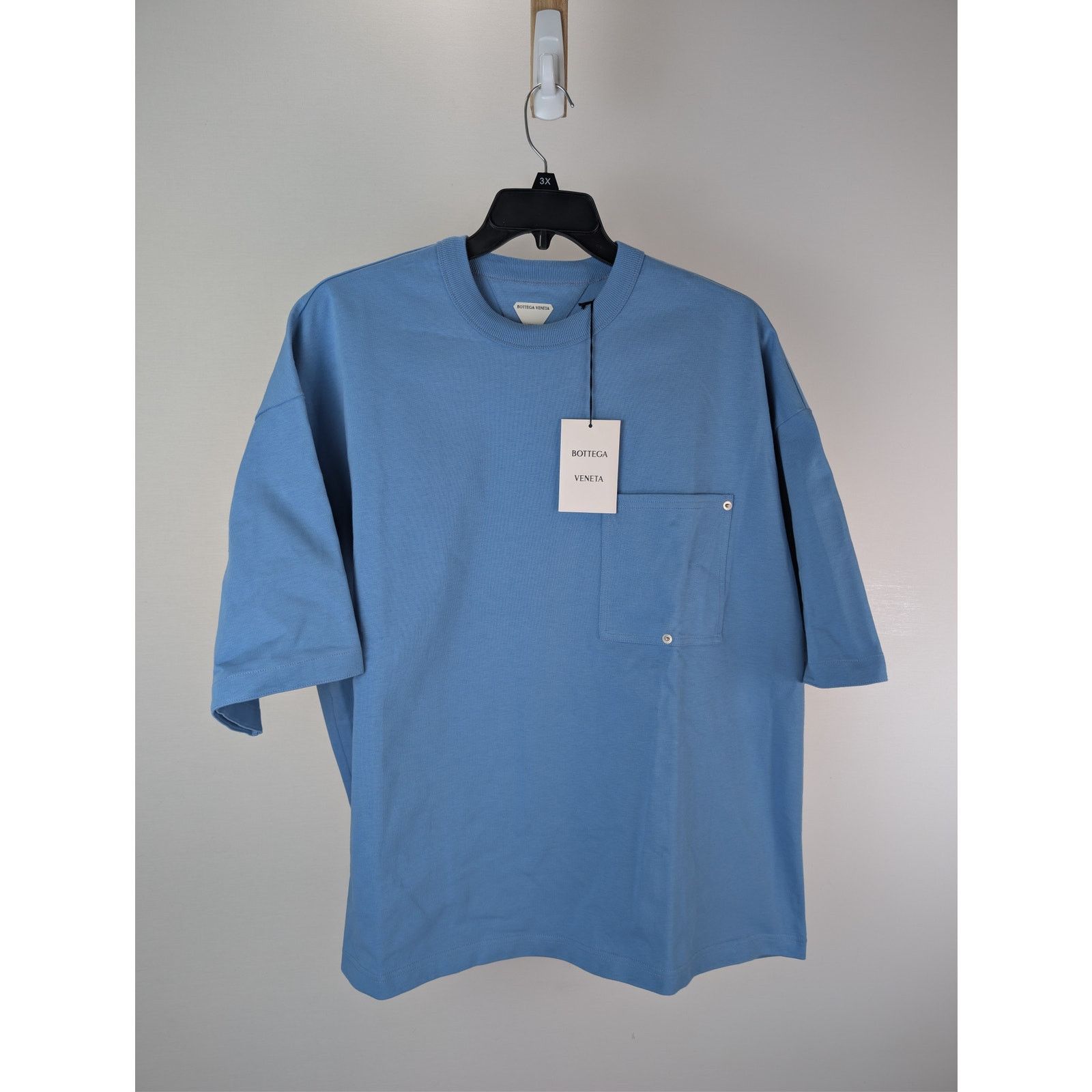 Bottega Veneta o1rshd1 chest patch pocket oversized cotton jersey T-shirt Size US XL / EU 56 / 4 - 1 Thumbnail