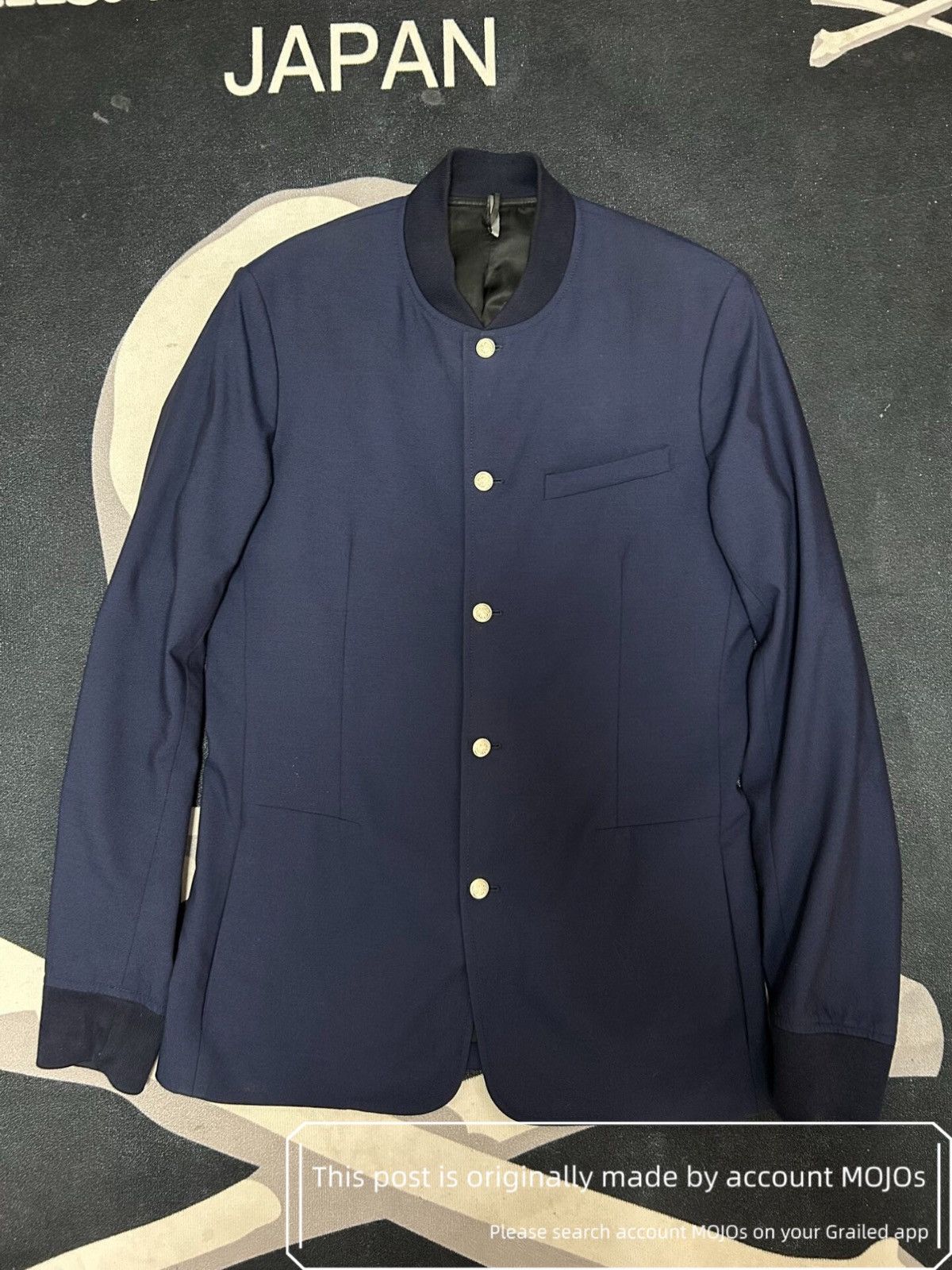 Dior Sz 46 Dior Navy Blue Wool Jacket mojos111552826 Size US S / EU 44-46 / 1 - 1 Thumbnail