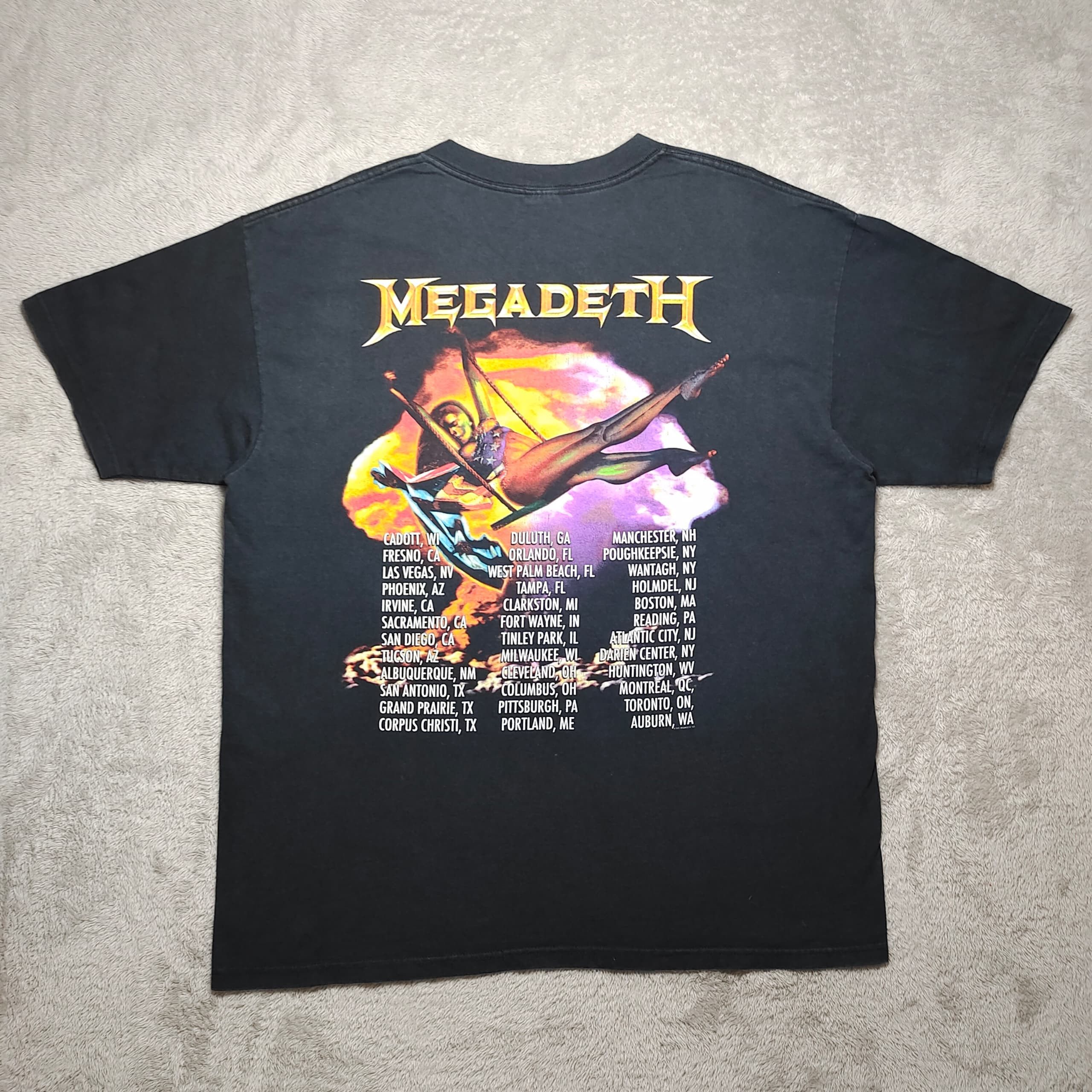 Megadeth VINTAGE Y2K MEGADETH TOUR T SHIRT Size US XL / EU 56 / 4 - 2 Thumbnail