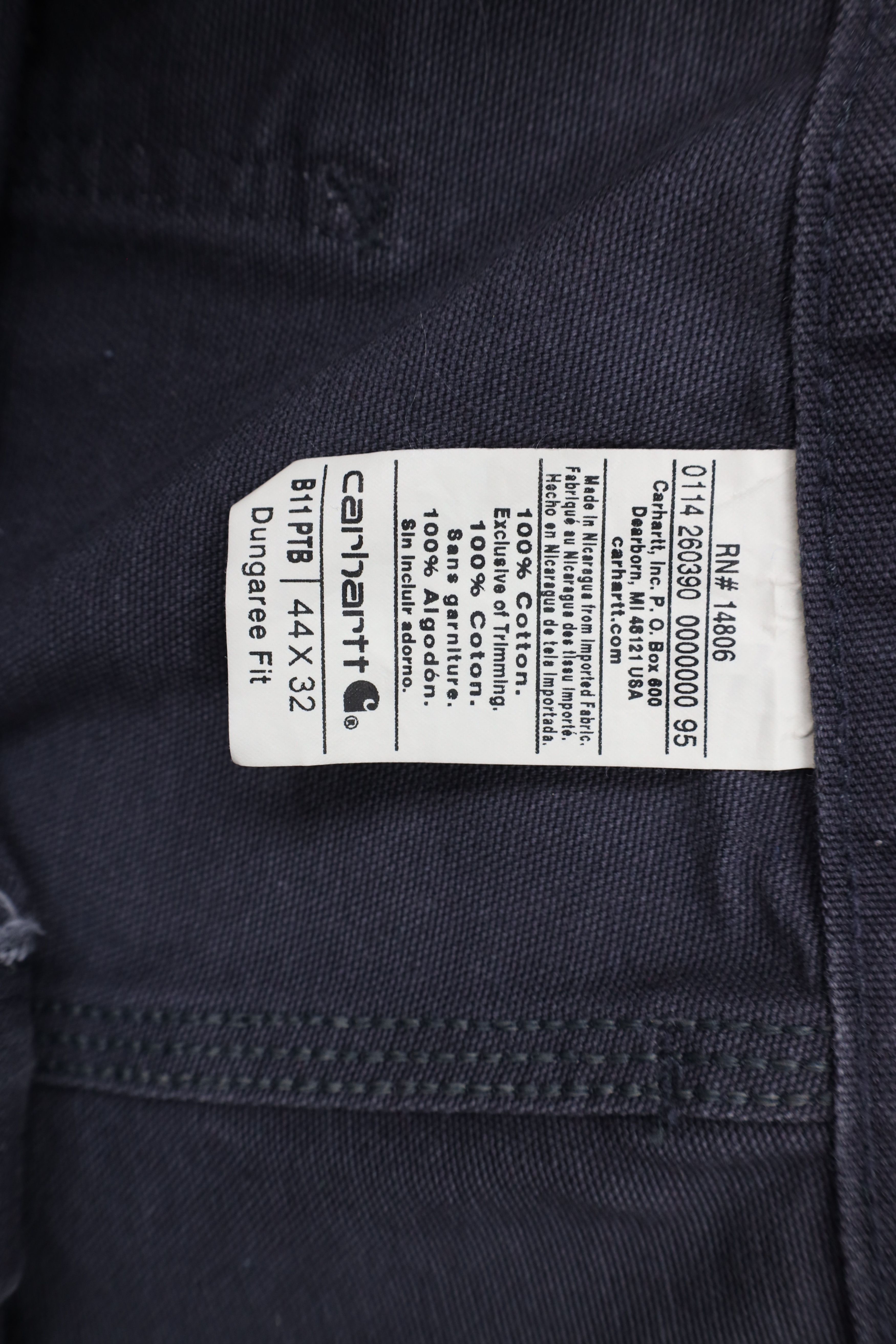 Carhartt × Vintage Vintage Carhartt Out Wide Leg Canvas Dungaree Pants Gray Size US 44 / EU 60 - 8 Thumbnail