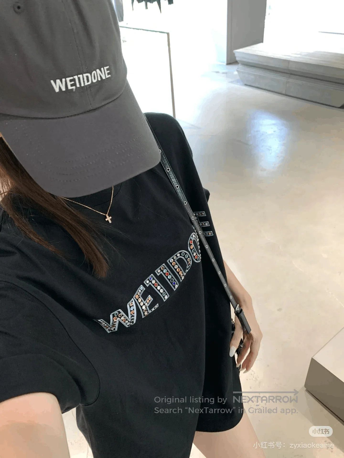 WE11DONE Welldone Rhinestone Letter Logo T. Size M / US 6-8 / IT 42-44 - 5 Thumbnail