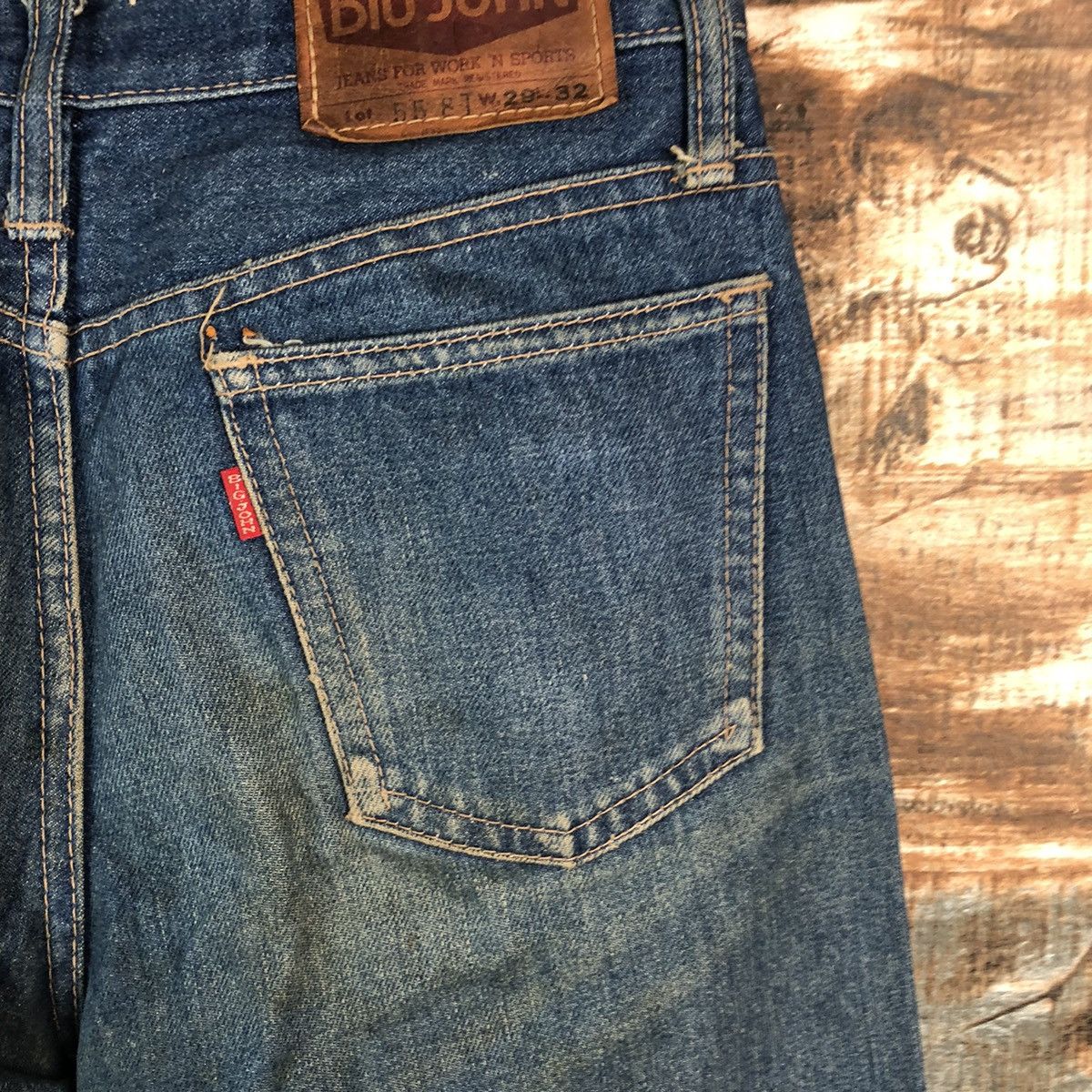 Big John DL Big John vintage Blue Denim Pants #C621 Size US 28 / EU 44 - 17 Thumbnail