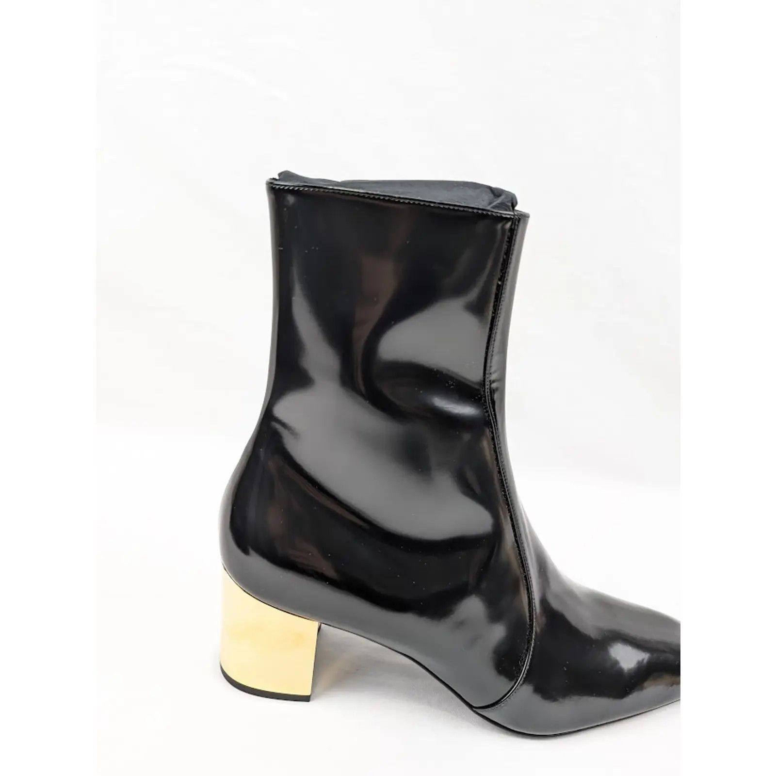 Saint Laurent Paris o1rshd1 Q:2 / XIV 70 Zipped Boots in Nero Size US 12 / EU 45 - 4 Thumbnail