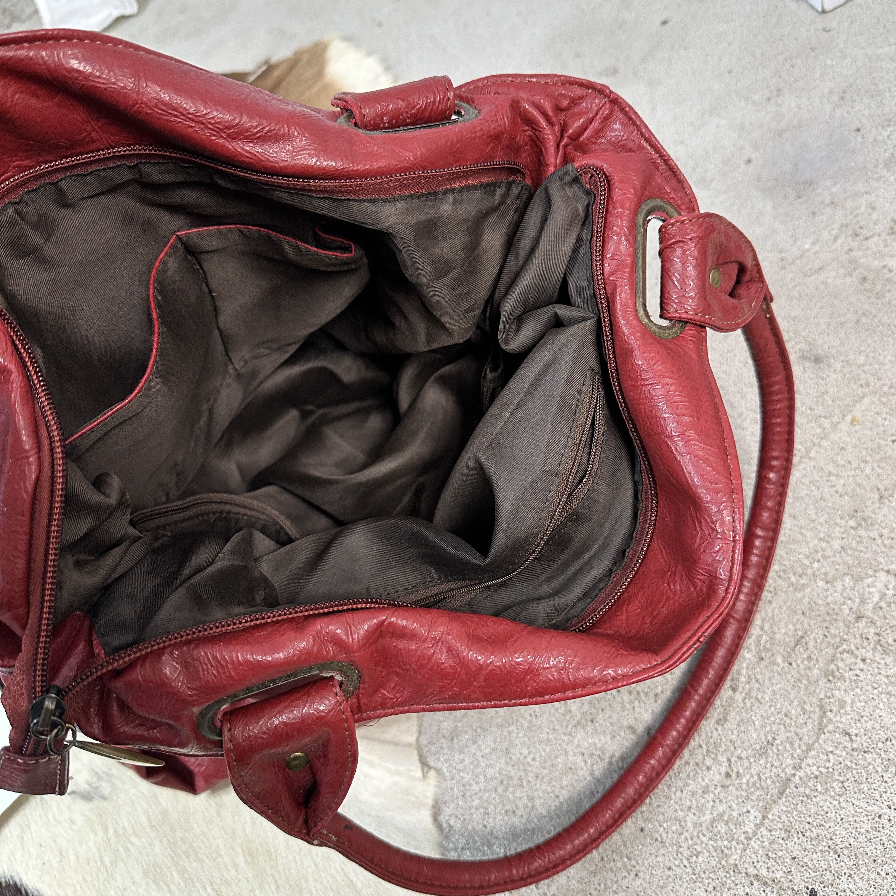 Vintage Vintage Cherry Red Bag Size ONE SIZE - 9 Thumbnail