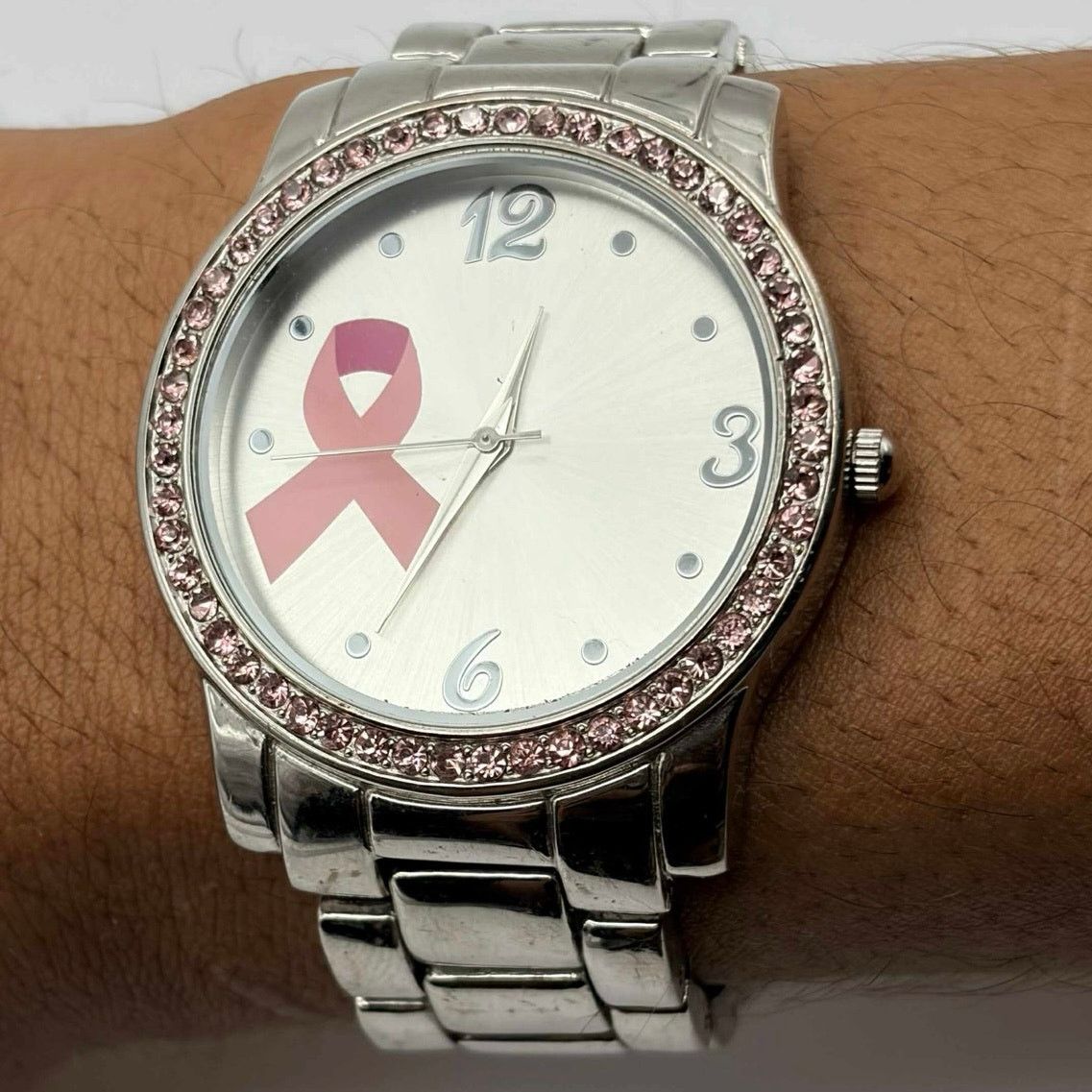Other Pink & Silver Breast Cancer Watch Size ONE SIZE - 1 Thumbnail