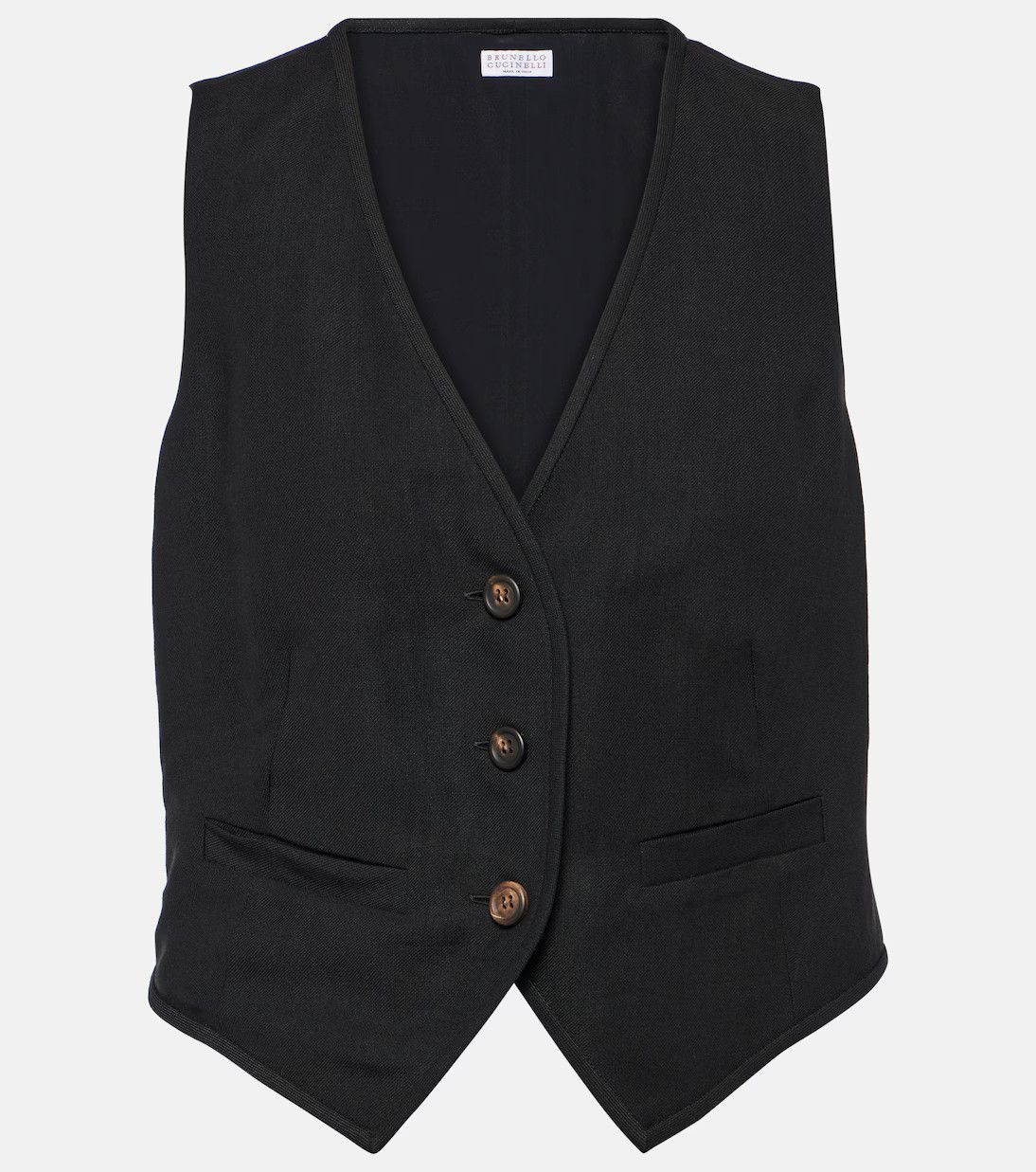 Brunello Cucinelli o1y0725 Sleeveless Vest in Black Size XS / US 0-2 / IT 36-38 - 1 Thumbnail