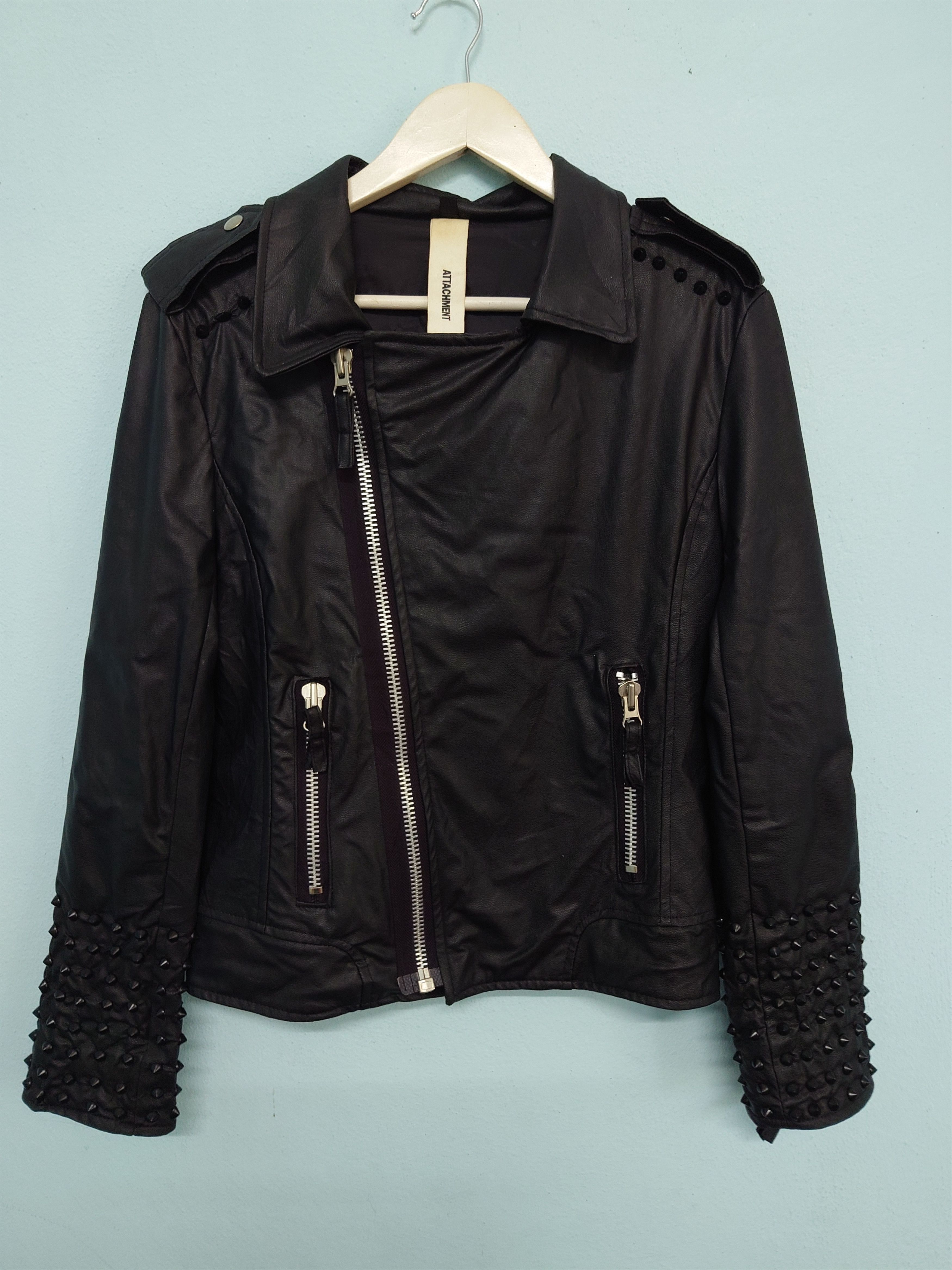 Attachment ATTACHMENT Kazuyuki Kumagai Asymmetrical Rider Jacket Size M / US 6-8 / IT 42-44 - 1 Thumbnail
